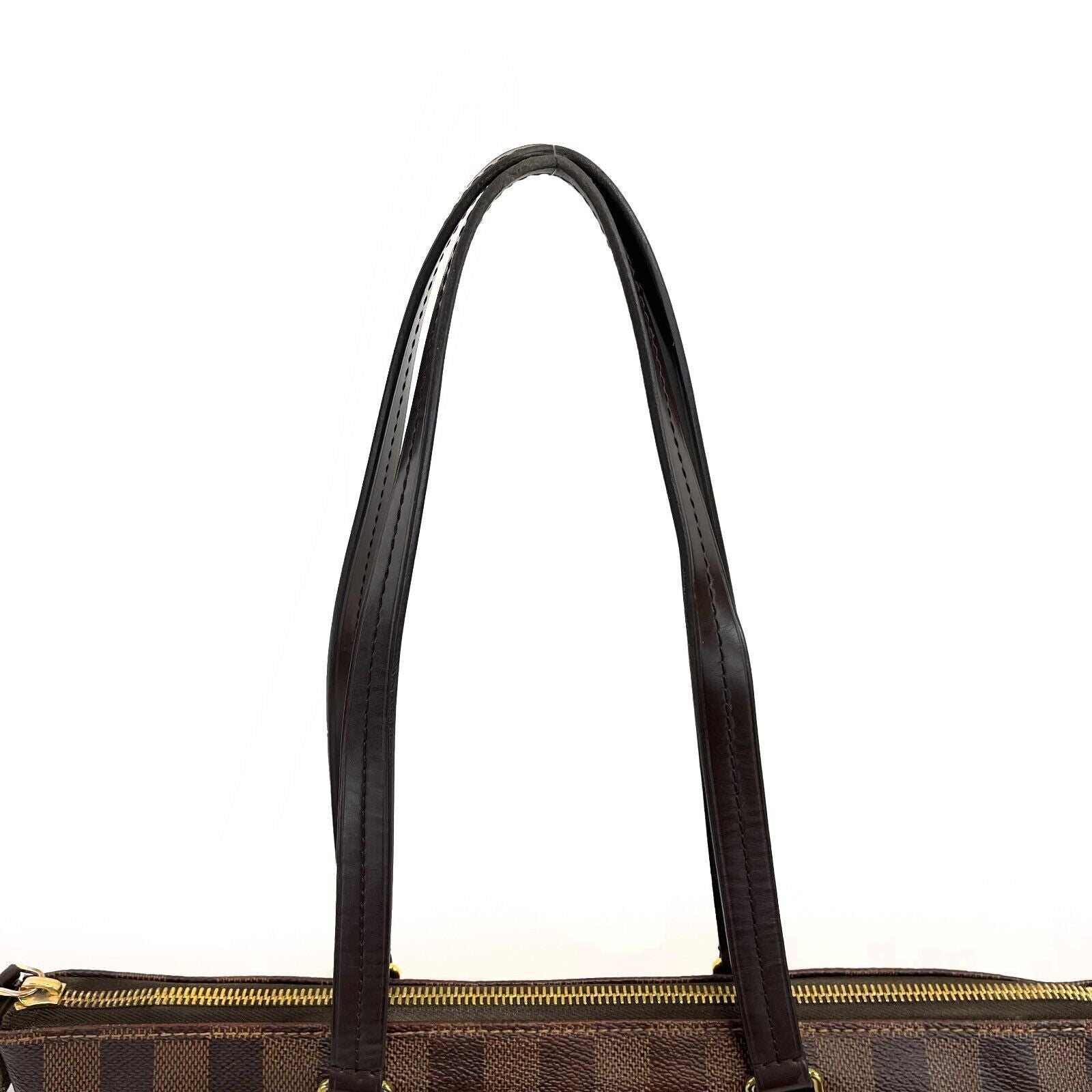 Louis Vuitton Lena Tote PM Handbag - Damier Ebene Brown Leather Shoulder Bag for Women | Perfect for Work, Travel & Everyday Use (2018 Collection)