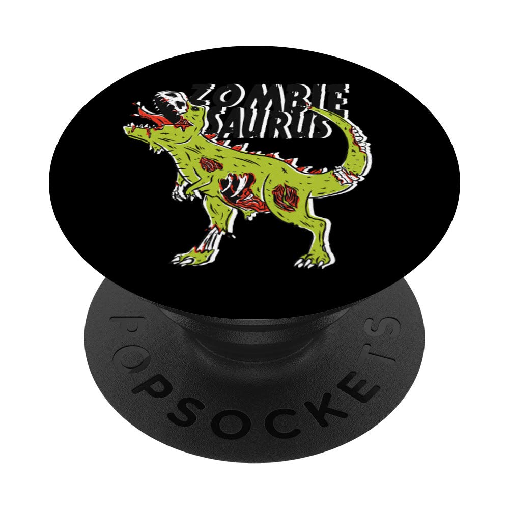 Spooky T-Rex Skeleton Zombie Dinosaur PopSockets Grip & Stand for iPhone, Samsung, iPad - Perfect for Halloween Decor, Cosplay Accessories & Phone Protection