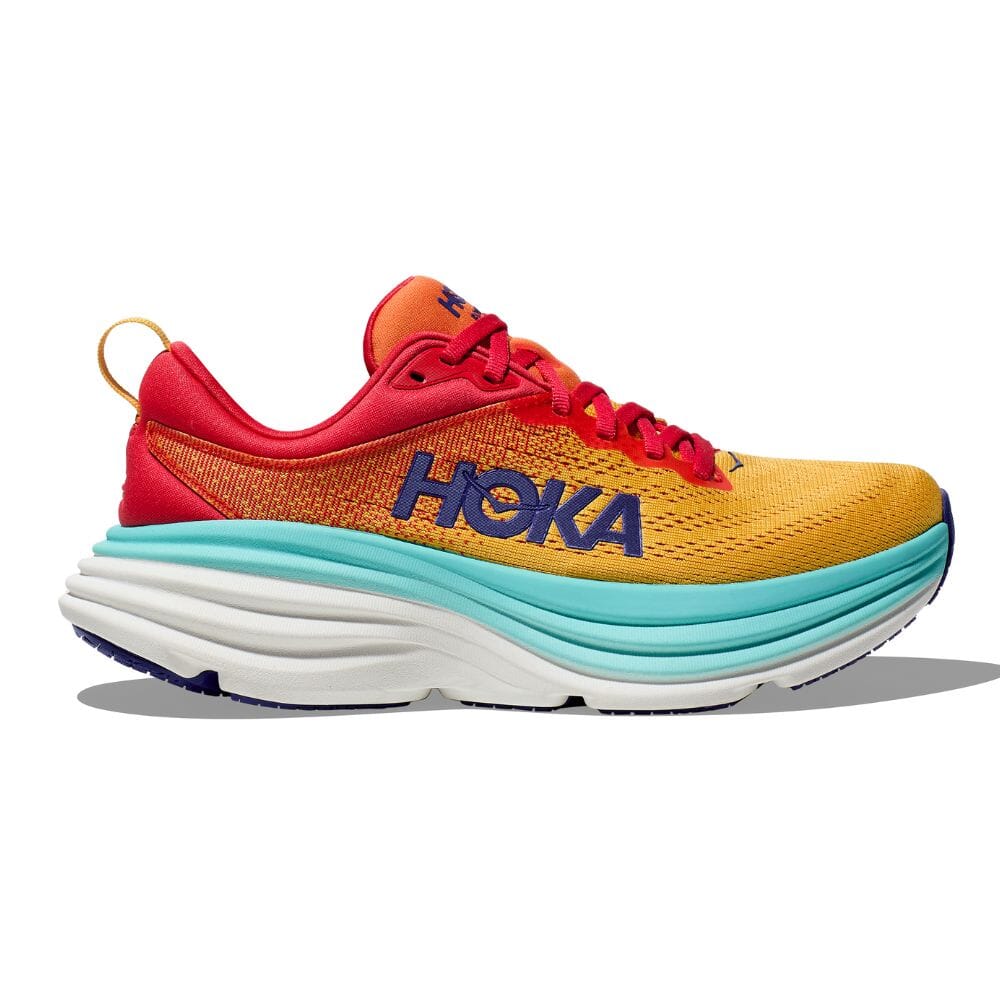 Hoka Women's Bondi 8 Running Shoes - Lightweight Cushioned Sneakers for Road Running, Walking & Gym Workouts | Perfect for Marathon Training, Jogging & Everyday Comfort