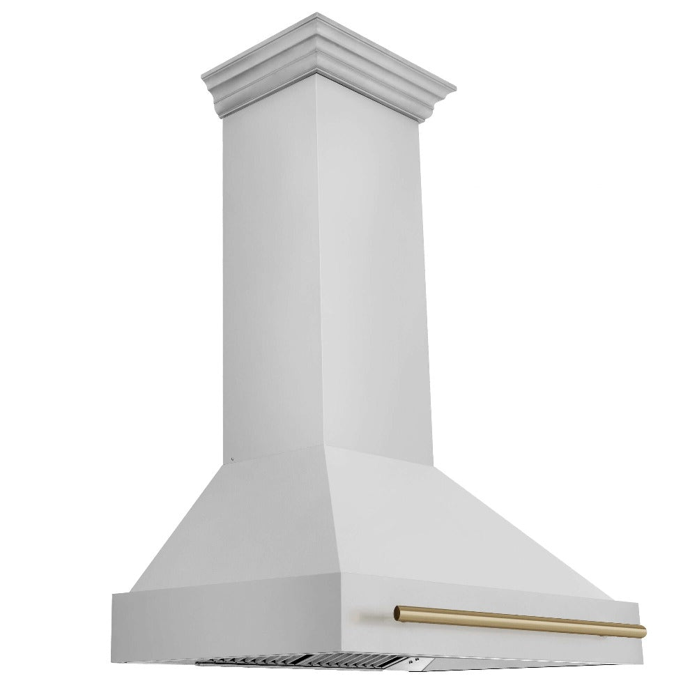 ZLINE Autograph Edition 36 Inch Stainless Steel Range Hood with Stainless Steel Shell & Handle (8654STZ 36) - Professional Kitchen Ventilation for Home Chefs & Modern Kitchens