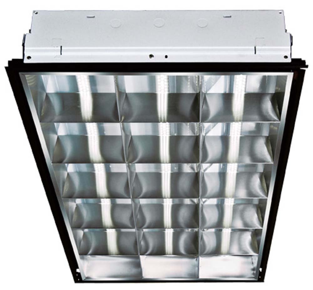 DC-LED4050 2' x 4' Lay-in LED Panel Light - 3 Lamp Ceiling Fixture, White - Perfect for Office, Classroom, and Commercial Lighting