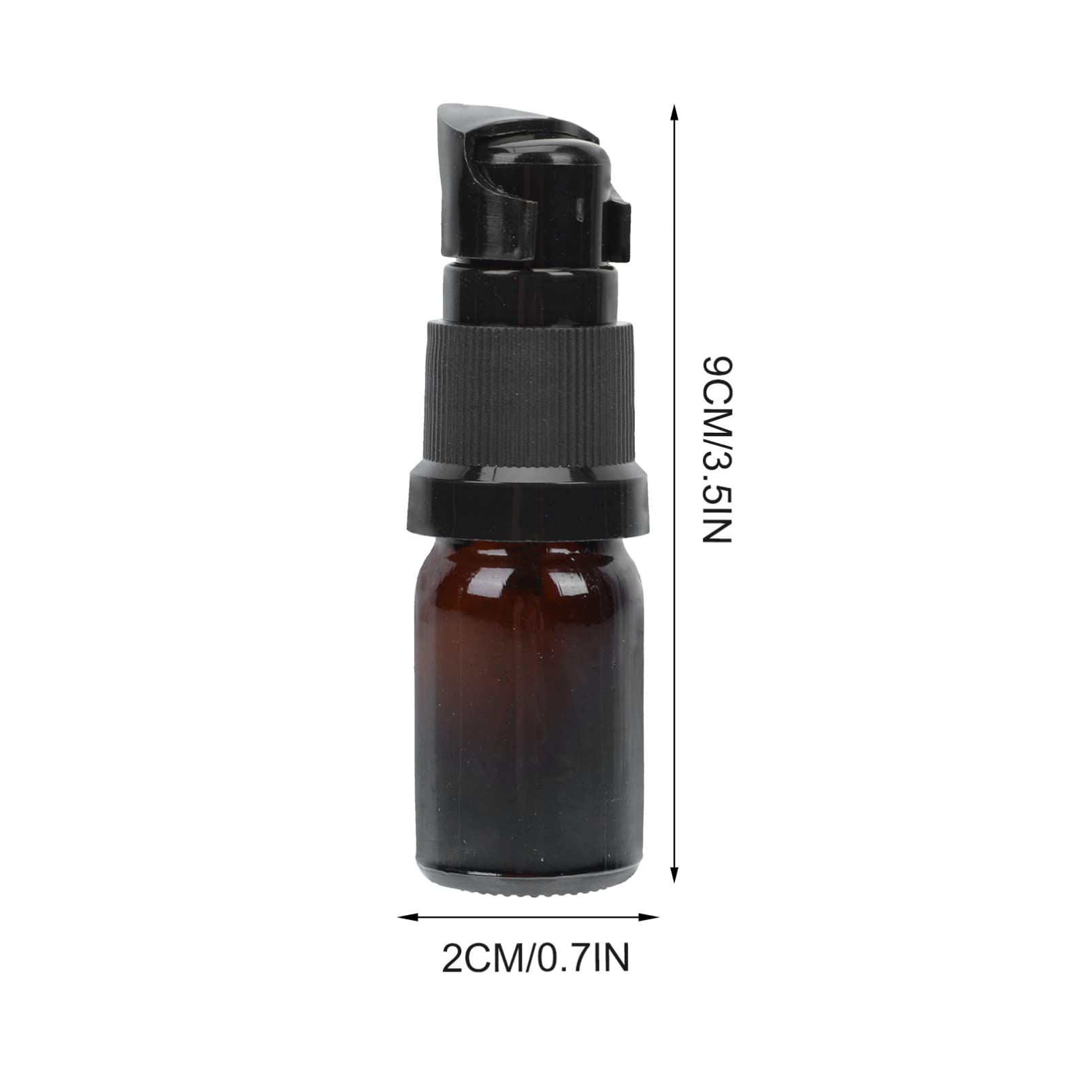 EXCLUZO 10-Pack Glass Essential Oil Spray Bottles with Press Pump - Empty Refillable Dispenser for Beauty, Cosmetic & Aromatherapy - Perfect for DIY Skincare, Hair Care & Home Fragrance