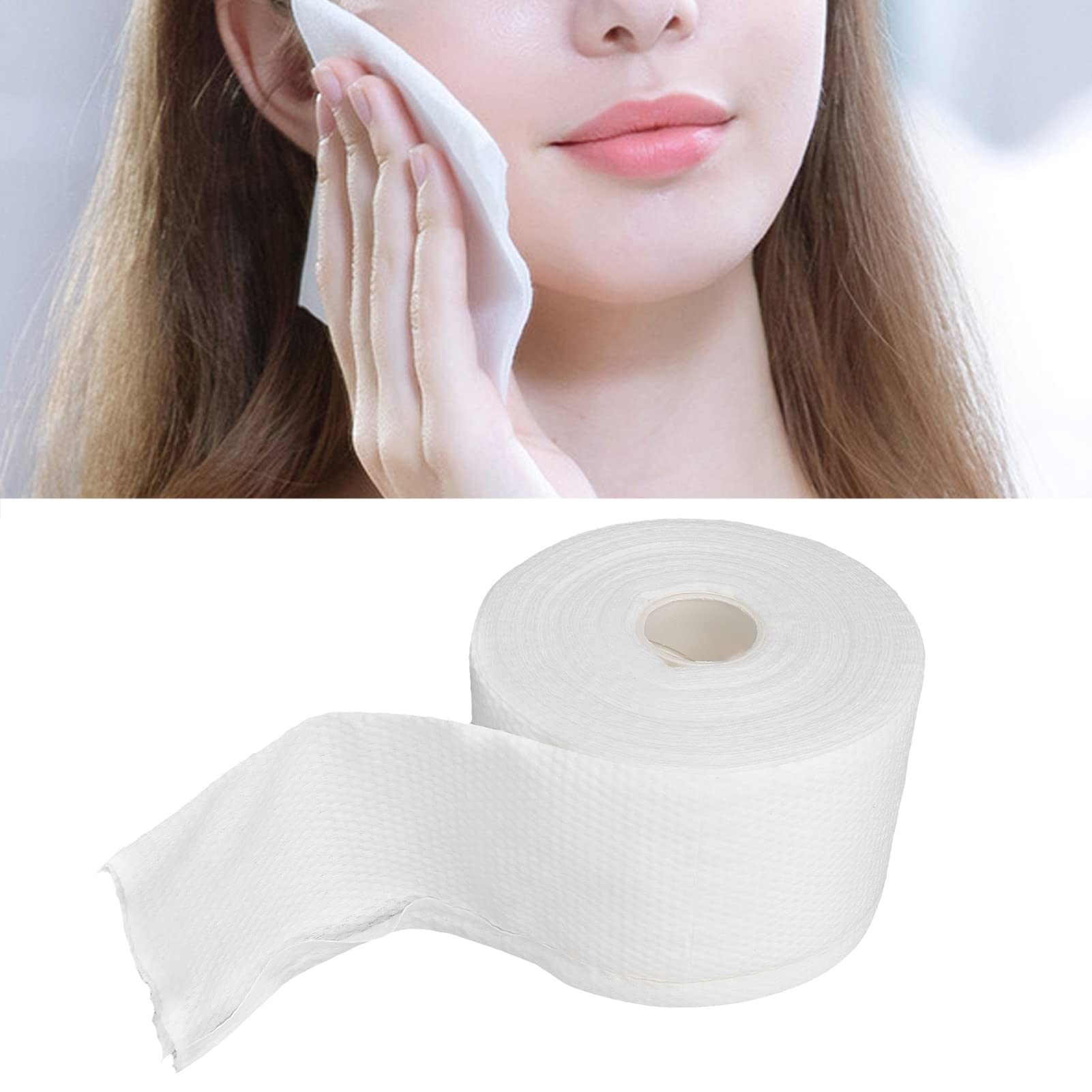 Disposable Face Towels for Dry & Wet Use - Soft Makeup Remover Wipes & Facial Cleansing Tissues Roll | Gentle for Sensitive Skin, Perfect for Travel, Gym & Daily Skincare Routine