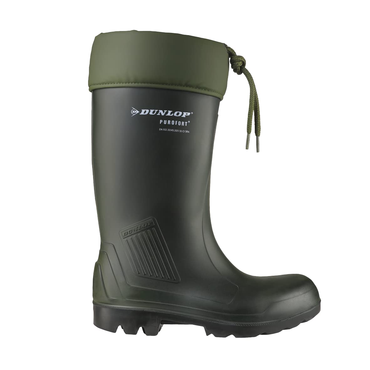 DUNLOP Unisex Thermoflex Full Safety Green Work Boots UK 11 EU 46 - Heavy Duty Slip Resistant Shoes for Construction & Industrial Workers