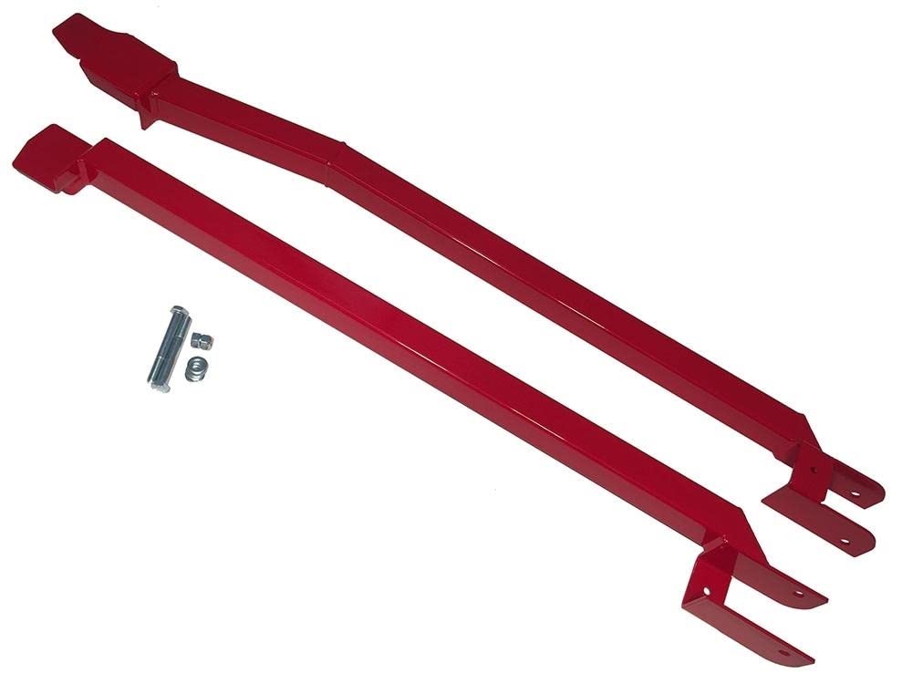 High-Performance Suspension Weld-in Subframe Connectors for 1993-2002 Camaro & Firebird - Red | Improves Chassis Rigidity & Handling for Street Racing & Track Days