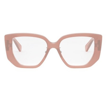 Celine TRIOMPHE CL50146F 074 Pink Butterfly Women's Eyeglasses - Fashion Designer Frames for Women, Lightweight & Stylish Eyewear - Perfect for Work, Dating & Everyday Wear