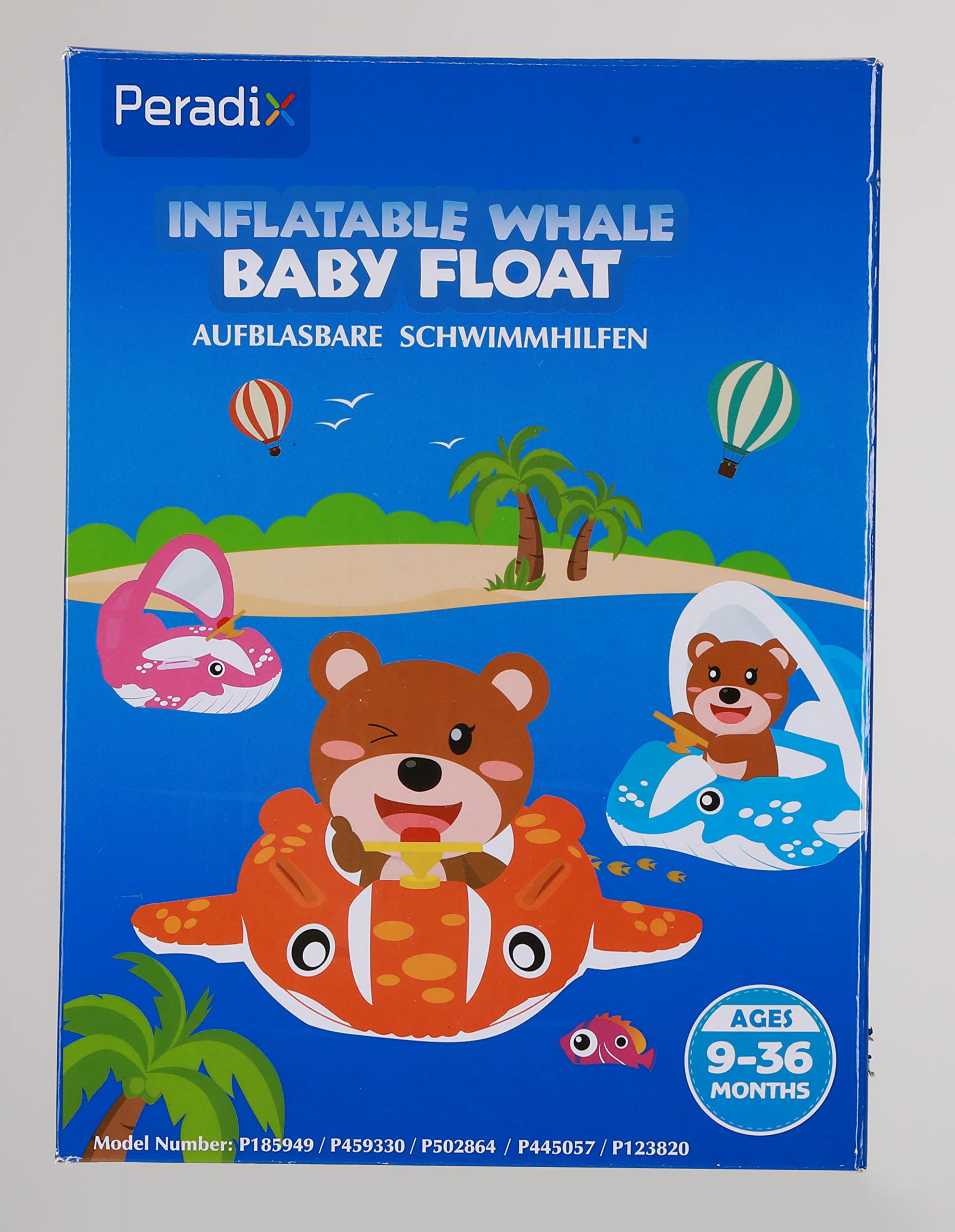 Peradix Baby Pool Float with Canopy - Inflatable Swim Ring for Toddlers | Beach & Pool Play