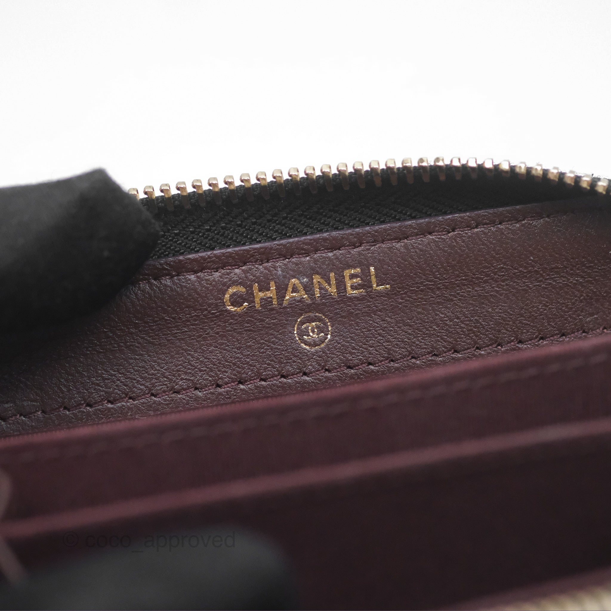 Chanel Chevron Zipped Coin Purse - Black Lambskin with Gold Hardware | Luxury Small Wallet for Women | Perfect for Parties, Travel & Everyday Use