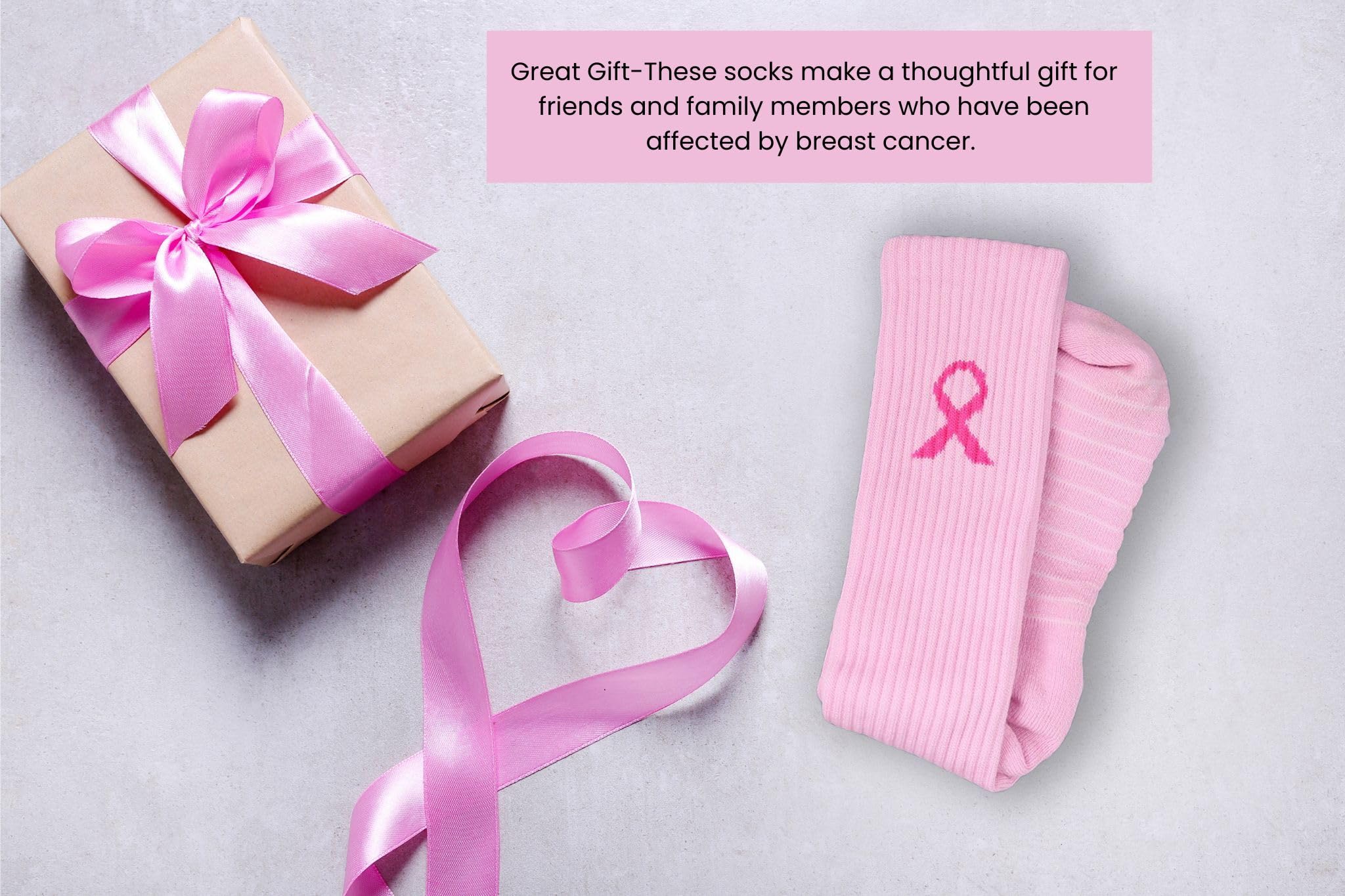 **Pink Ribbon Breast Cancer Awareness Football Socks for Youth & Athletes - 1 Pair - Support the Cause with Comfortable Sports Socks for Games & Training**