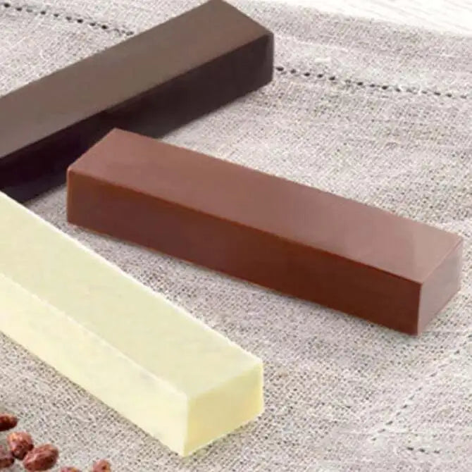 Premium 8-Cavity Slim Bar Silicone Mold for Chocolate, Candy & Soap Making - Perfect for DIY Desserts, Baking & Craft Projects