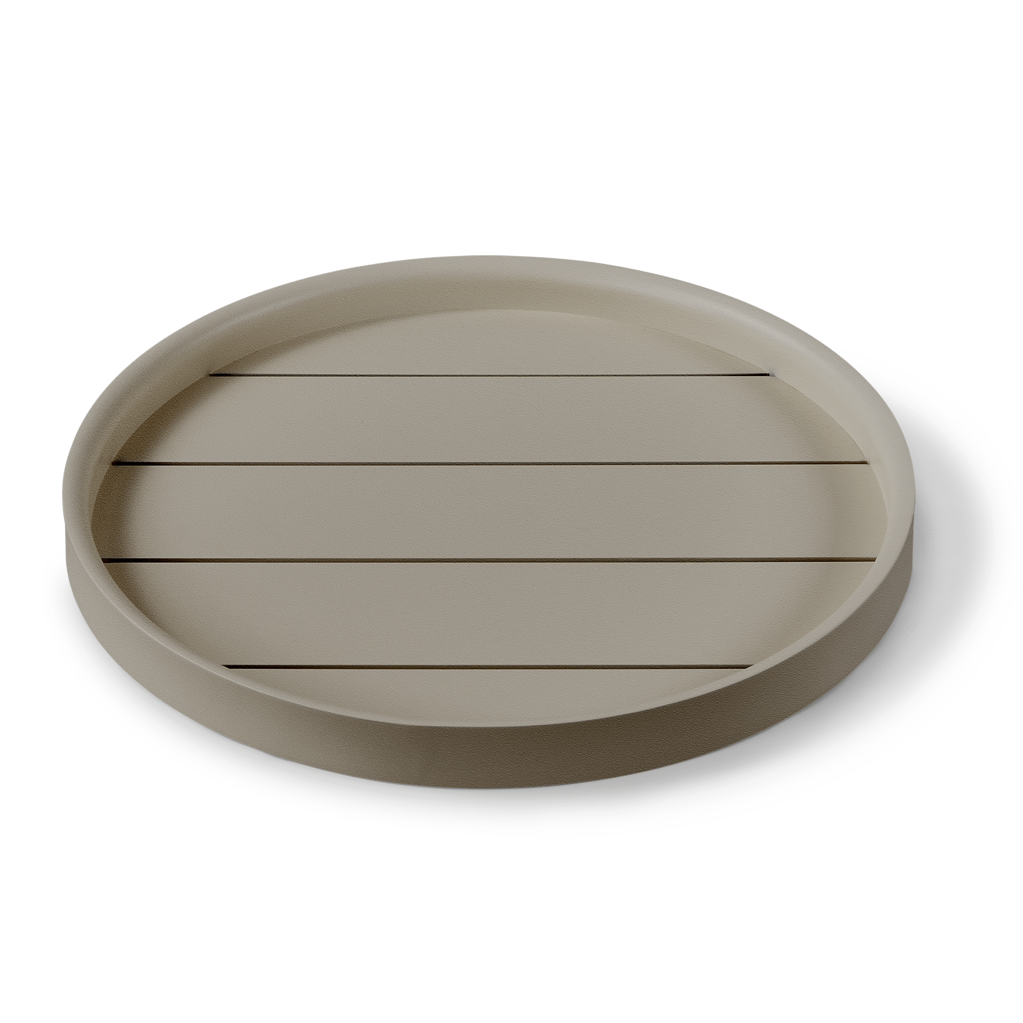 Premium Aluminum Round Serving Tray 24 Inch - Elegant Party Platter for Entertaining, Dining & Home Decor | Rustproof & Lightweight for Indoor/Outdoor Use