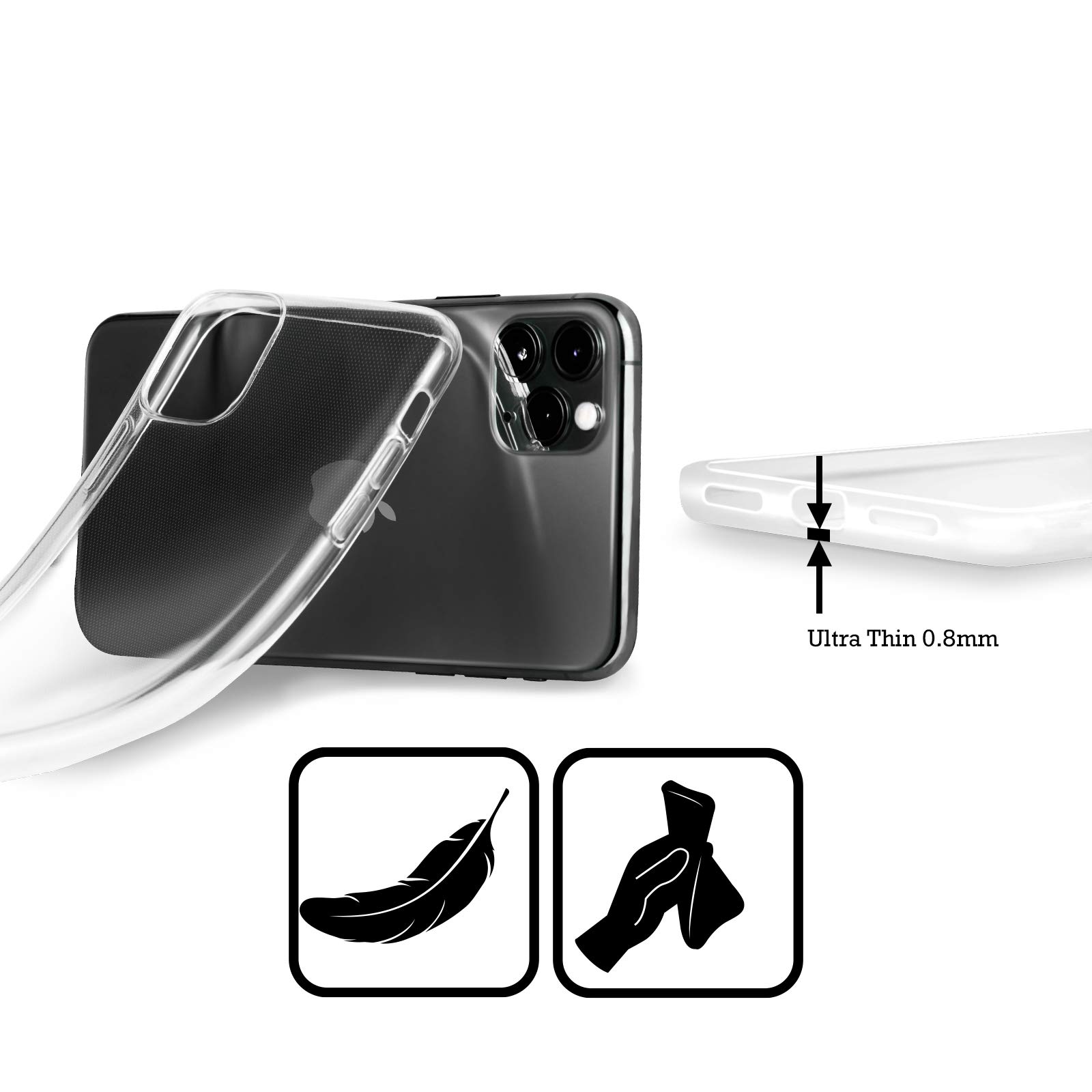 Head Case Designs Officially Licensed Harry Potter Deathly Hallows Soft Gel Case for iPhone 13 Pro Max - Protective Phone Cover for Fans, Wizards, and Magic Enthusiasts