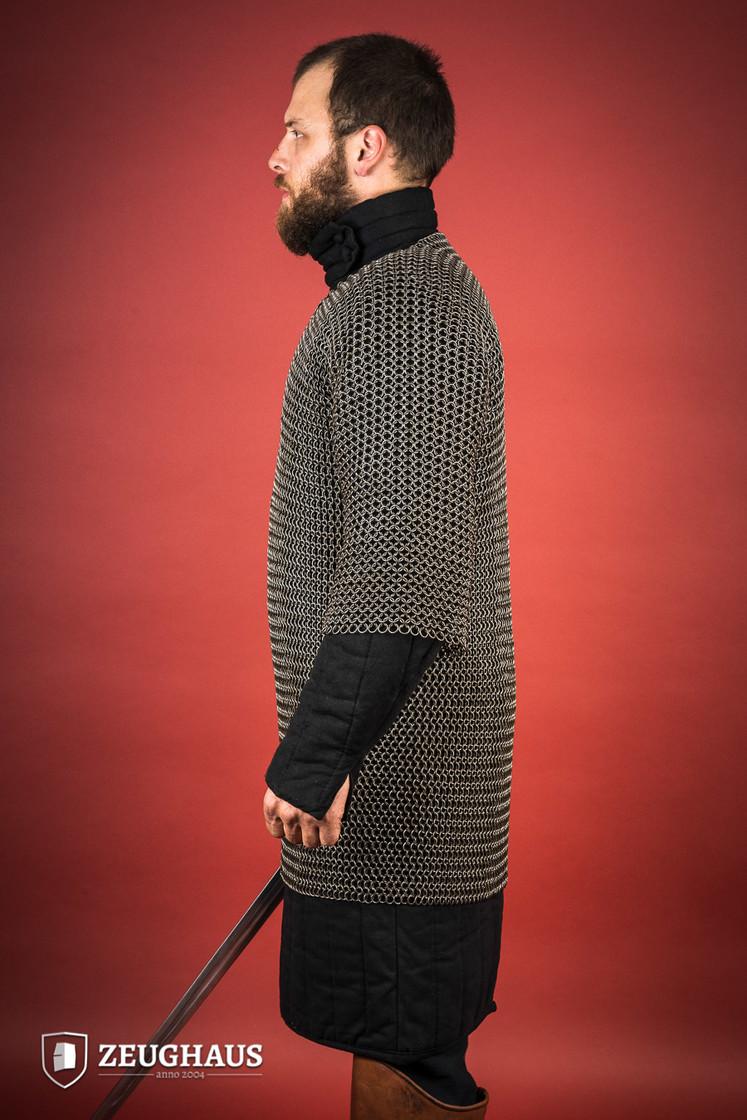 Chainmail Haubergeon - 9mm Steel Round Ring Medieval Armor for LARP, Cosplay & Renaissance Fairs | Oil-Finished for Durability & Authentic Look