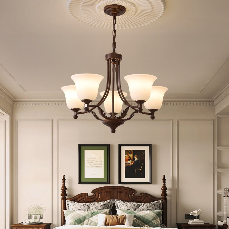 Aveline Bloom Crystal Chandelier - Elegant Floral Ceiling Light Fixture for Dining Room, Bedroom & Living Room Decor | Modern Home Lighting Solution