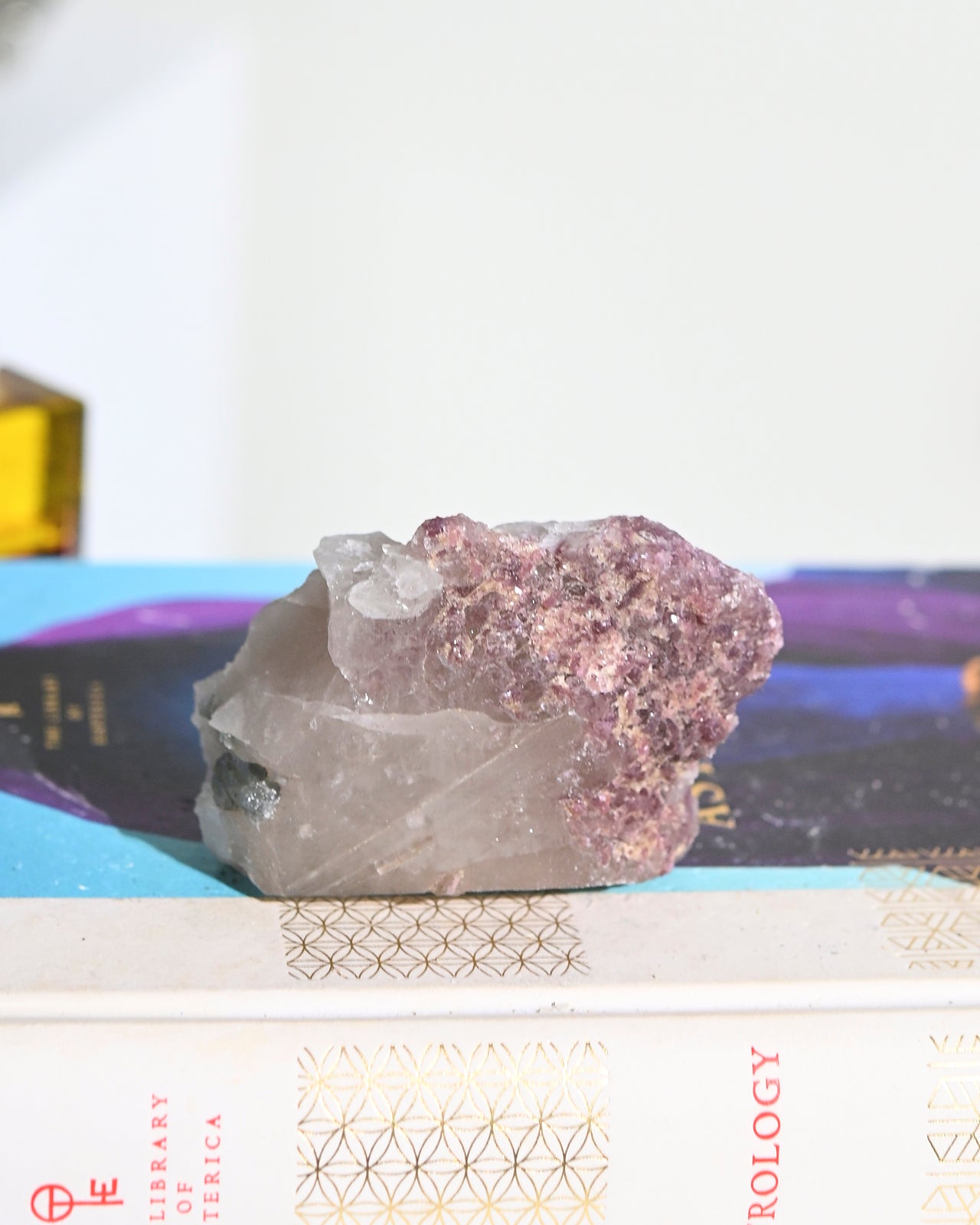 Natural Rough Lepidolite Stone 3 Inch - Raw Healing Crystal for Meditation, Reiki, and Home Decor
