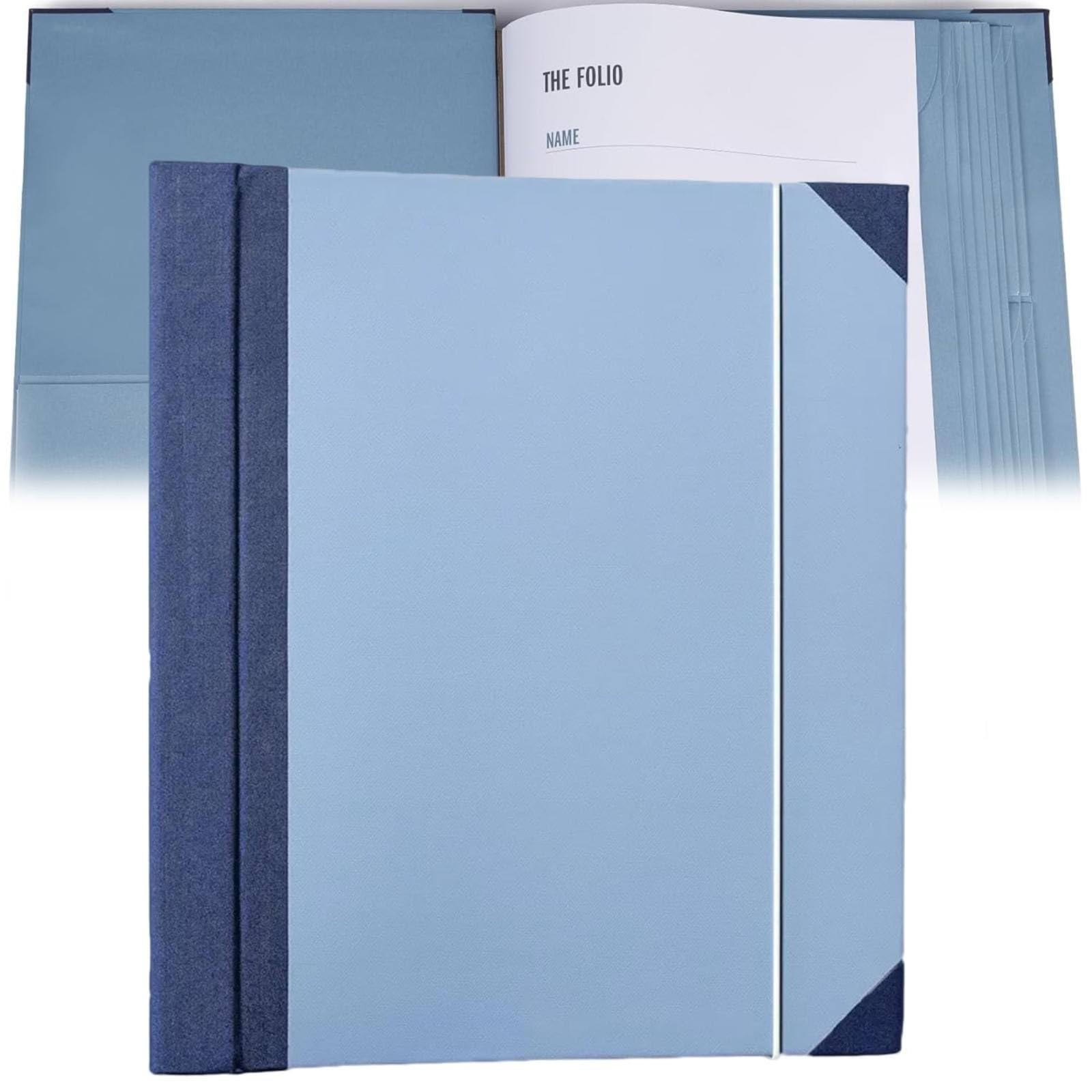 In Case I Go Missing Binder - Large Accordion File Organizer for Important Documents | Family & Office Use | Blue Document Folio Pouch (1pc) | Perfect for Emergency Preparedness, Travel & Secure Storage
