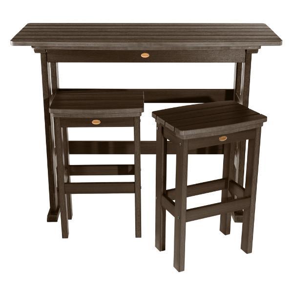 Lehigh 3-Piece Bar Height Balcony Patio Set - Outdoor Bistro Furniture for Small Spaces, Balconies & Decks