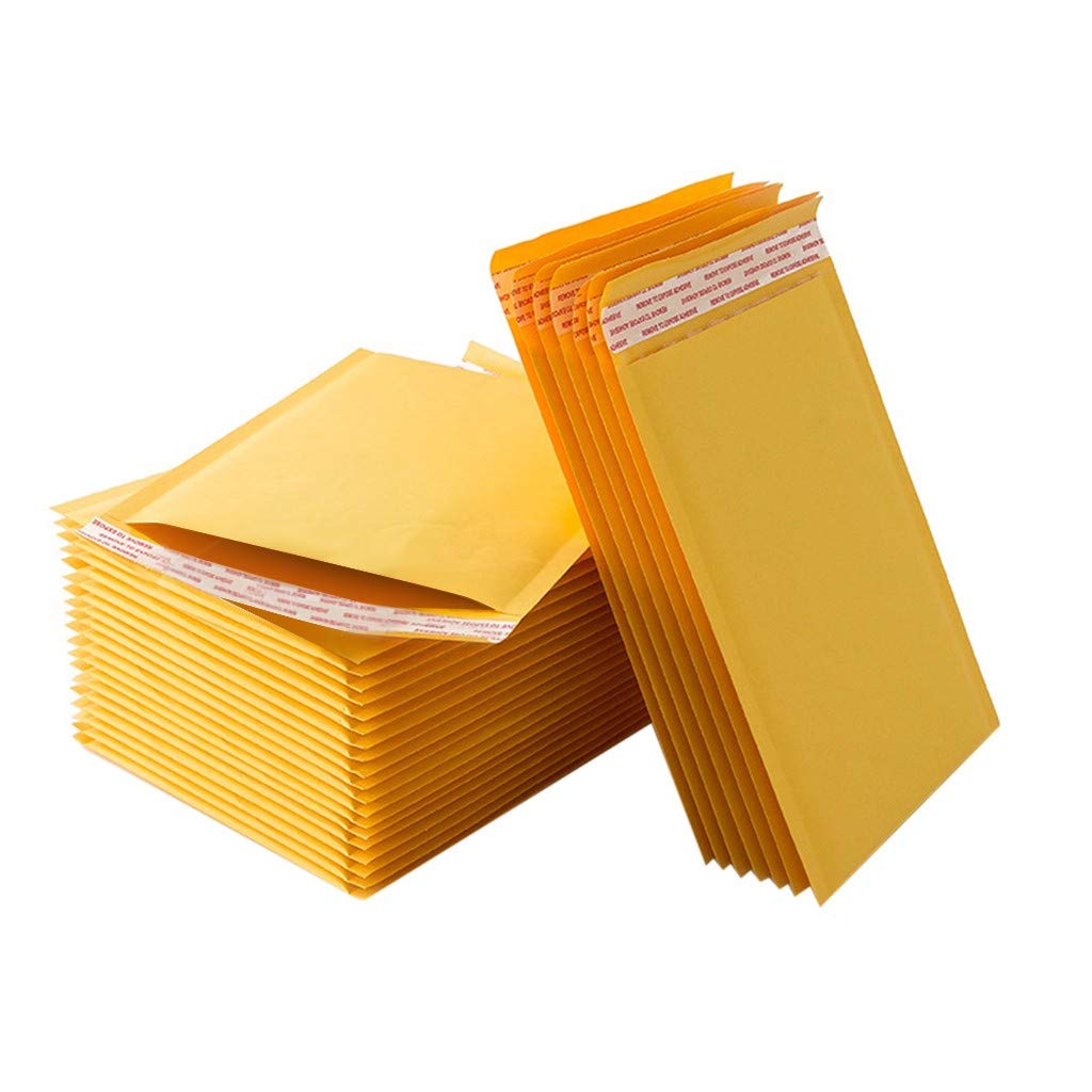 50/100PCS Poly Bubble Mailers - Padded Waterproof Shipping Envelopes for Ecommerce, Small Business & Online Sellers (Great for Amazon, eBay, Etsy Shipments)