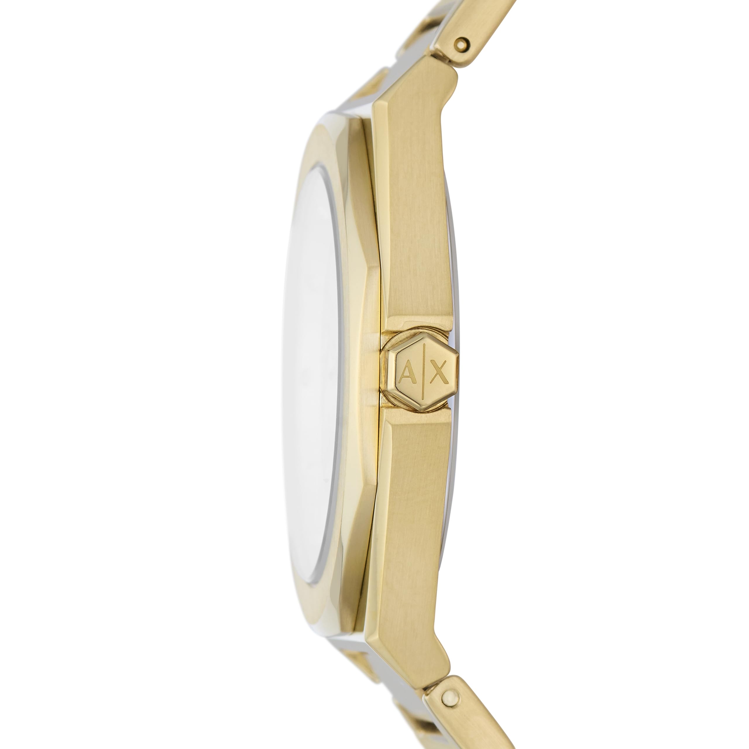 Armani Exchange Women's Octagonal Three-Hand Watch - Stainless Steel or Silicone Band | Fashionable & Elegant Timepiece for Everyday Wear, Office & Special Occasions