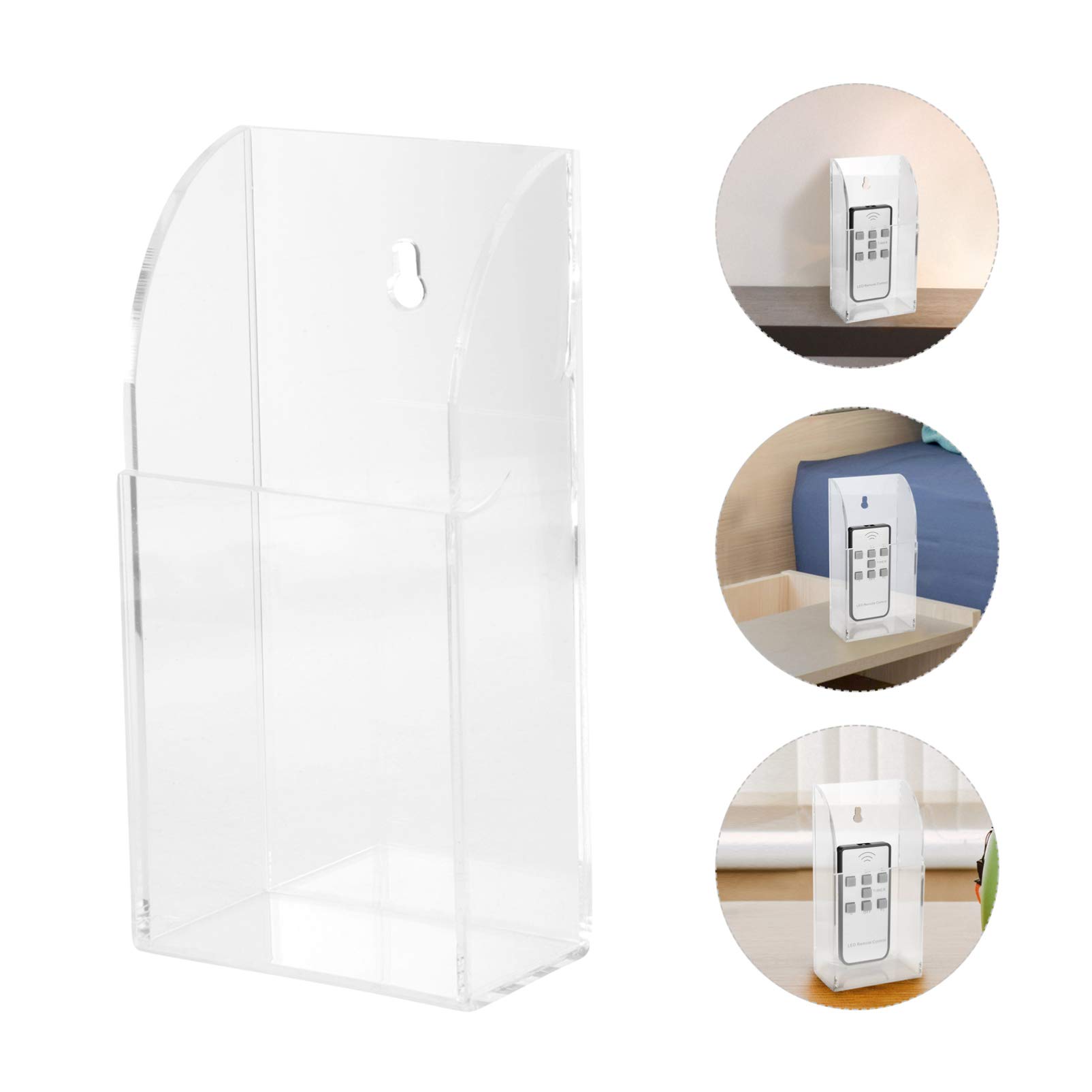 Cabilock Phone Stand Organizer - Wall Mount Storage for Remote & Media - Office & Home Use