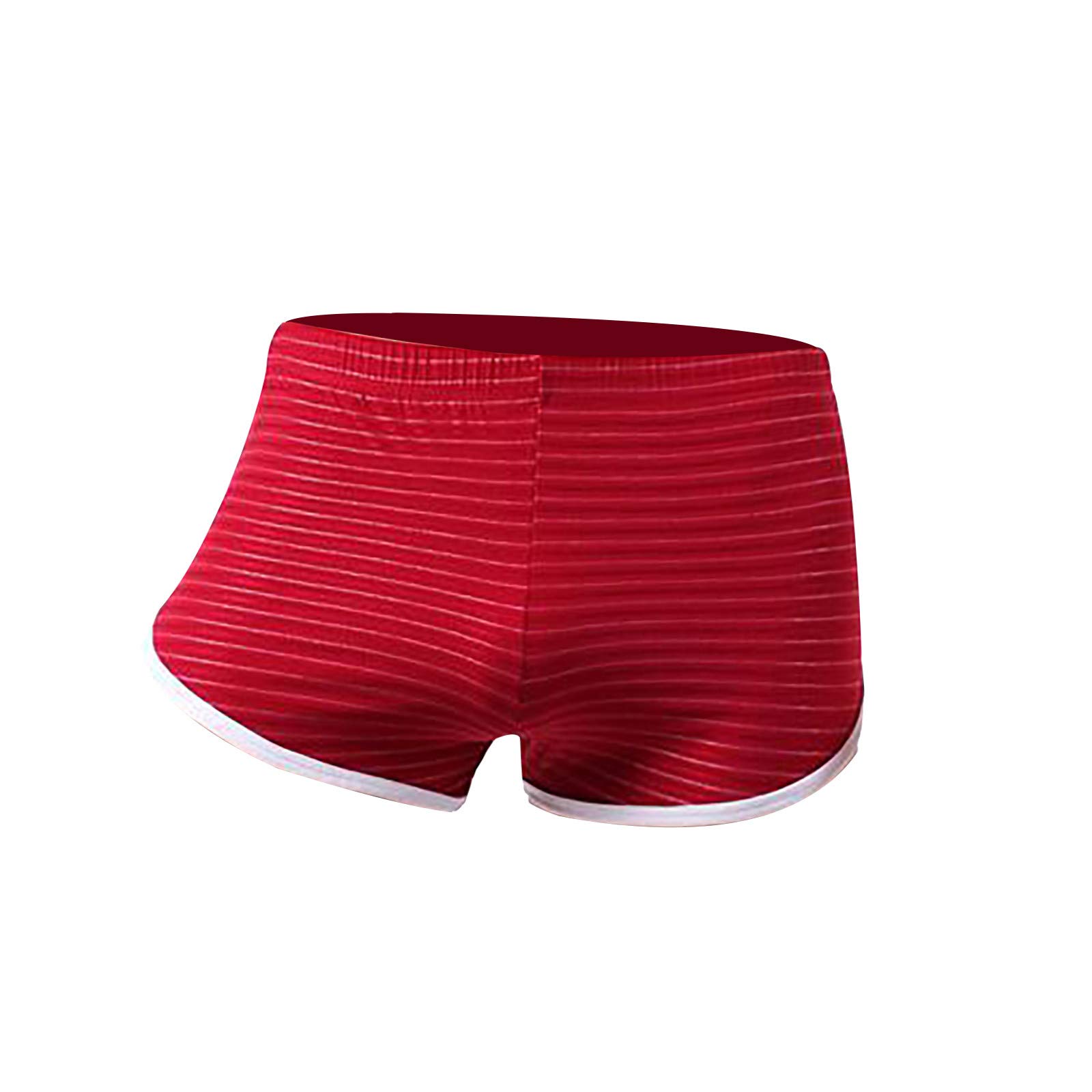 Men's Quick Dry Athletic Boxer Briefs - Breathable Stretch Underwear with Mid-Waist Stripes | Gym, Running & Everyday Comfort