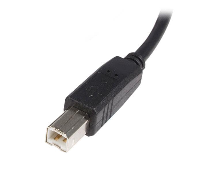 StarTech.com 5m USB 2.0 A to B Cable - High Speed USB Printer Cable for HP, Epson, Canon Printers - 5 Meter USB 2.0 Male to Male Cable (USB2HAB5M) - Black - Perfect for Office, Home Printing & Device Connectivity