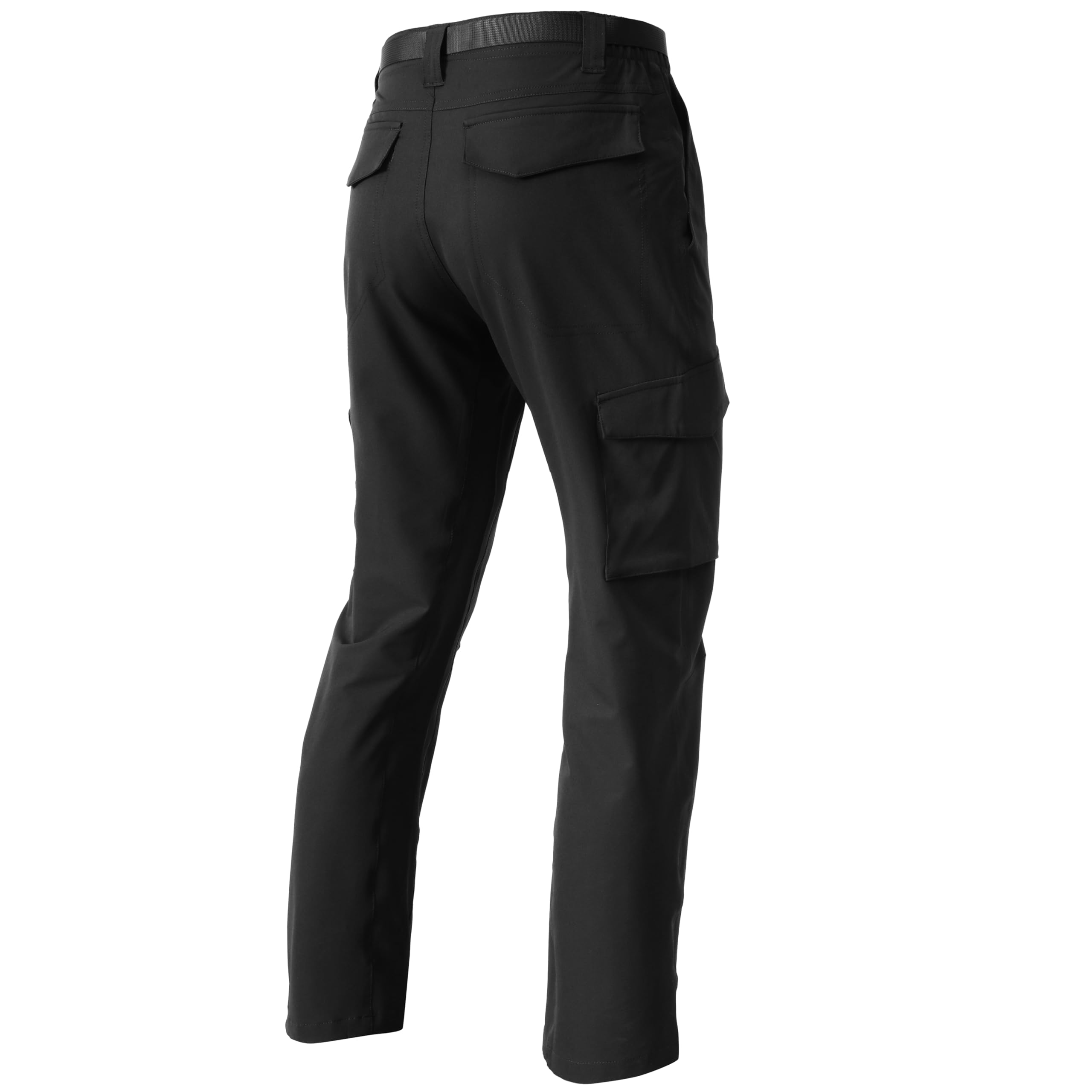 Men's Lightweight Waterproof Cargo Pants - Quick Dry Tactical Hiking Pants with Adjustable Belt for Outdoor Adventures, Camping & Travel