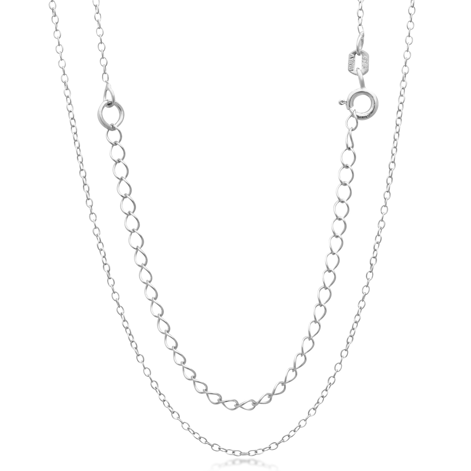 Stylish Sterling Silver Adjustable Chain Necklaces for Women - Perfect for Layering, Gifts & Everyday Wear