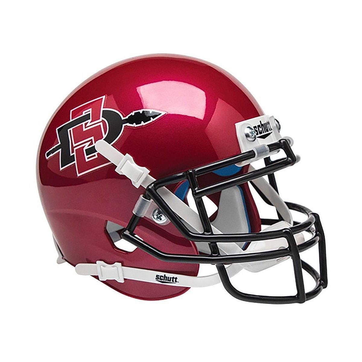 San Diego State Aztecs College Football Mini Helmet Collectible - Authentic NCAA Replica with Display Stand - Perfect for Fans, Memorabilia Collectors, and Man Cave Decor