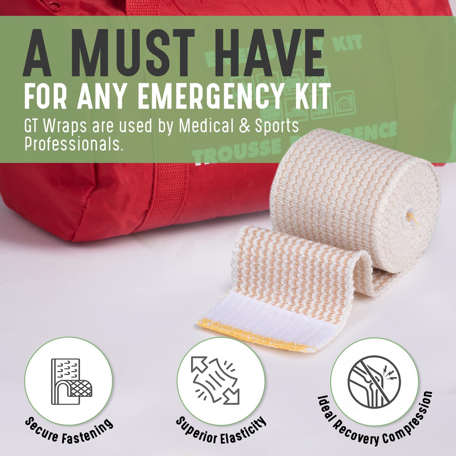 Premium Elastic Bandage Wrap (2