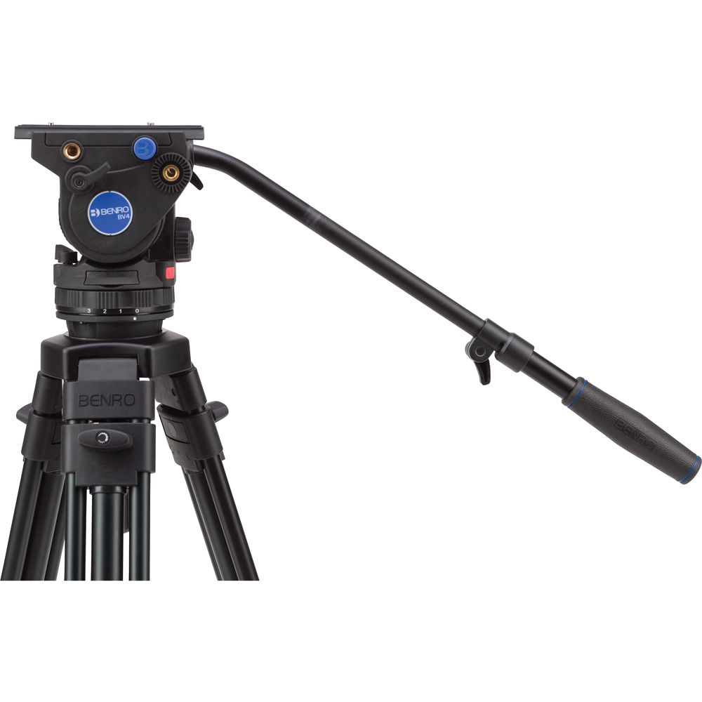 Benro BV4 Professional Video Tripod Head - Smooth 360° Panning for DSLR & Camcorders - Perfect for Vlogging, Filmmaking & Photography