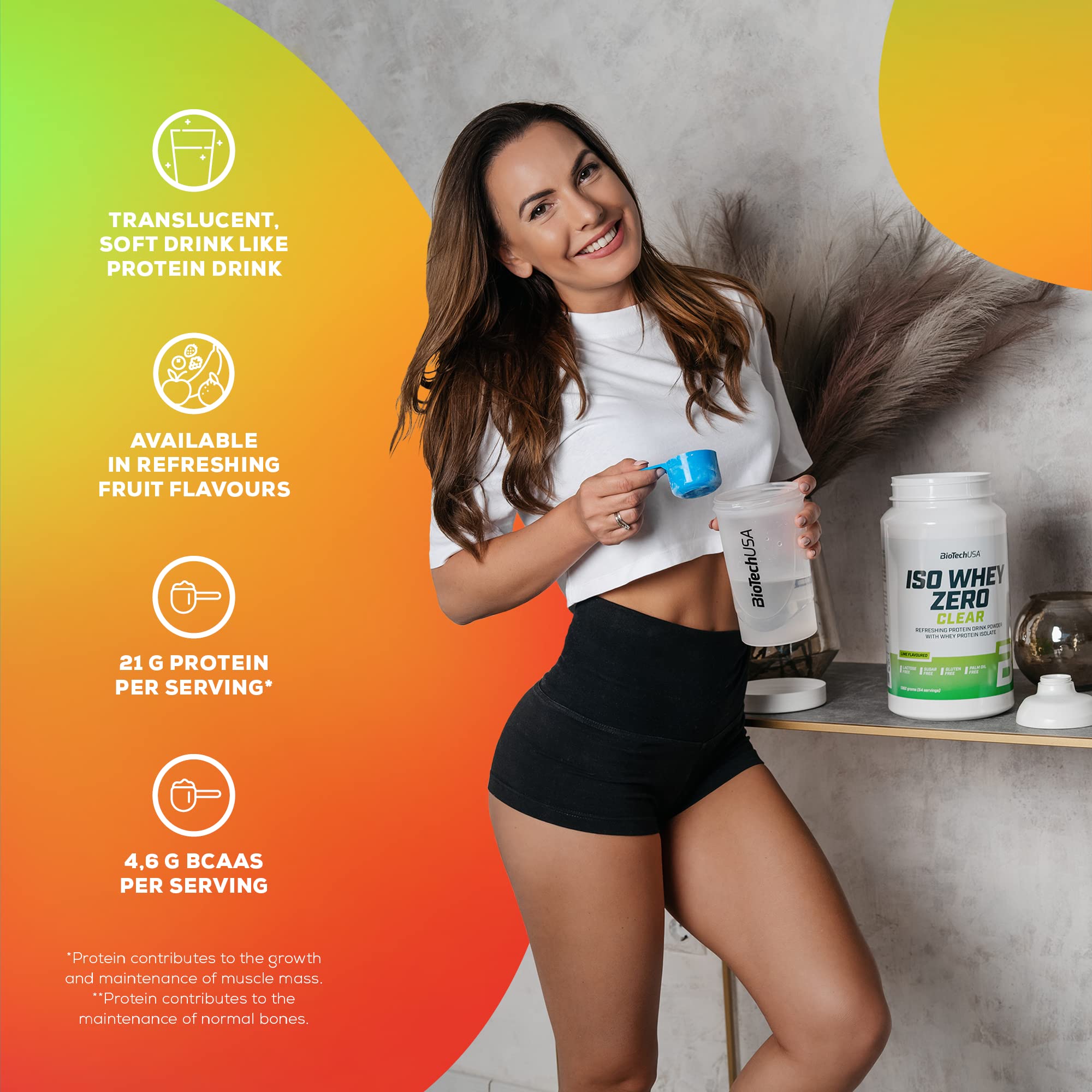 BioTechUSA Iso Whey Zero Clear Protein Powder - Red Berry Flavor, 1000g | Refreshing Whey Isolate for Post-Workout Recovery & Muscle Growth | Perfect for Gym, Fitness & Healthy Lifestyle
