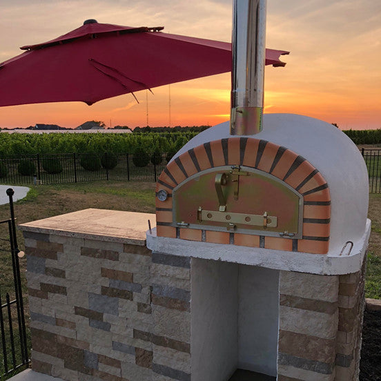 PIZZAIOLI Hybrid Wood & Gas Pizza Oven - Professional Outdoor Pizza Maker for Backyard, Restaurant & Catering | Perfect for Italian, Neapolitan & Artisan Pizzas