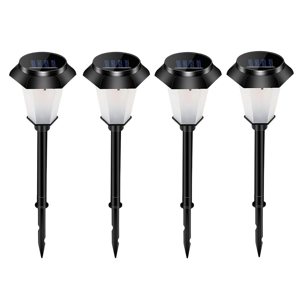 Aozhen 50-Pack Black Solar Lawn Lights - 12 LED Waterproof Outdoor Landscape Lighting for Garden, Pathway, Yard Decoration | Solar-Powered, Weatherproof, Flashing White String Lights for Patio, Deck, and Backyard