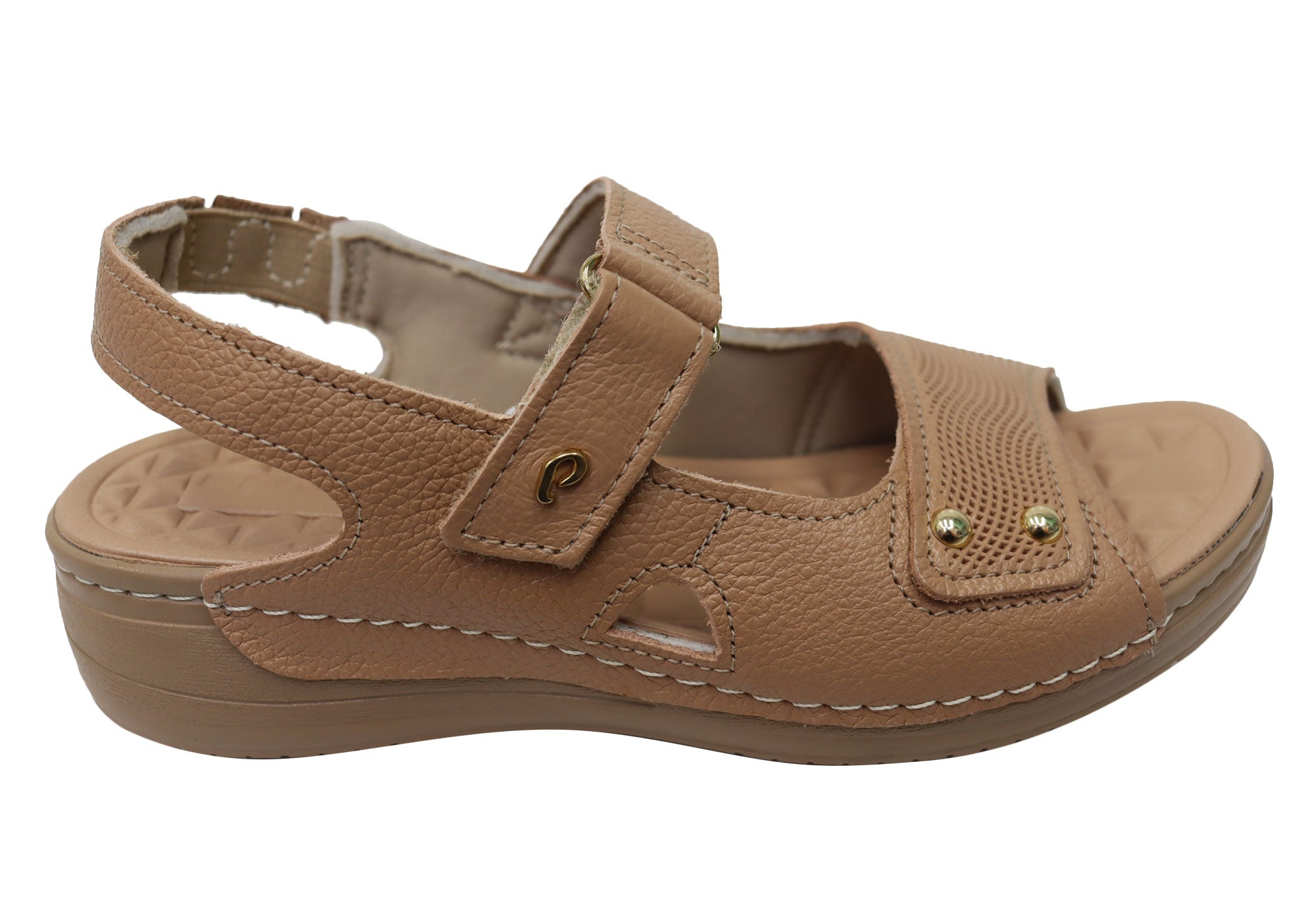 Jannie Women's Comfortable Leather Sandals - Handmade in Brazil - Perfect for Beach, Vacation & Summer Outfits