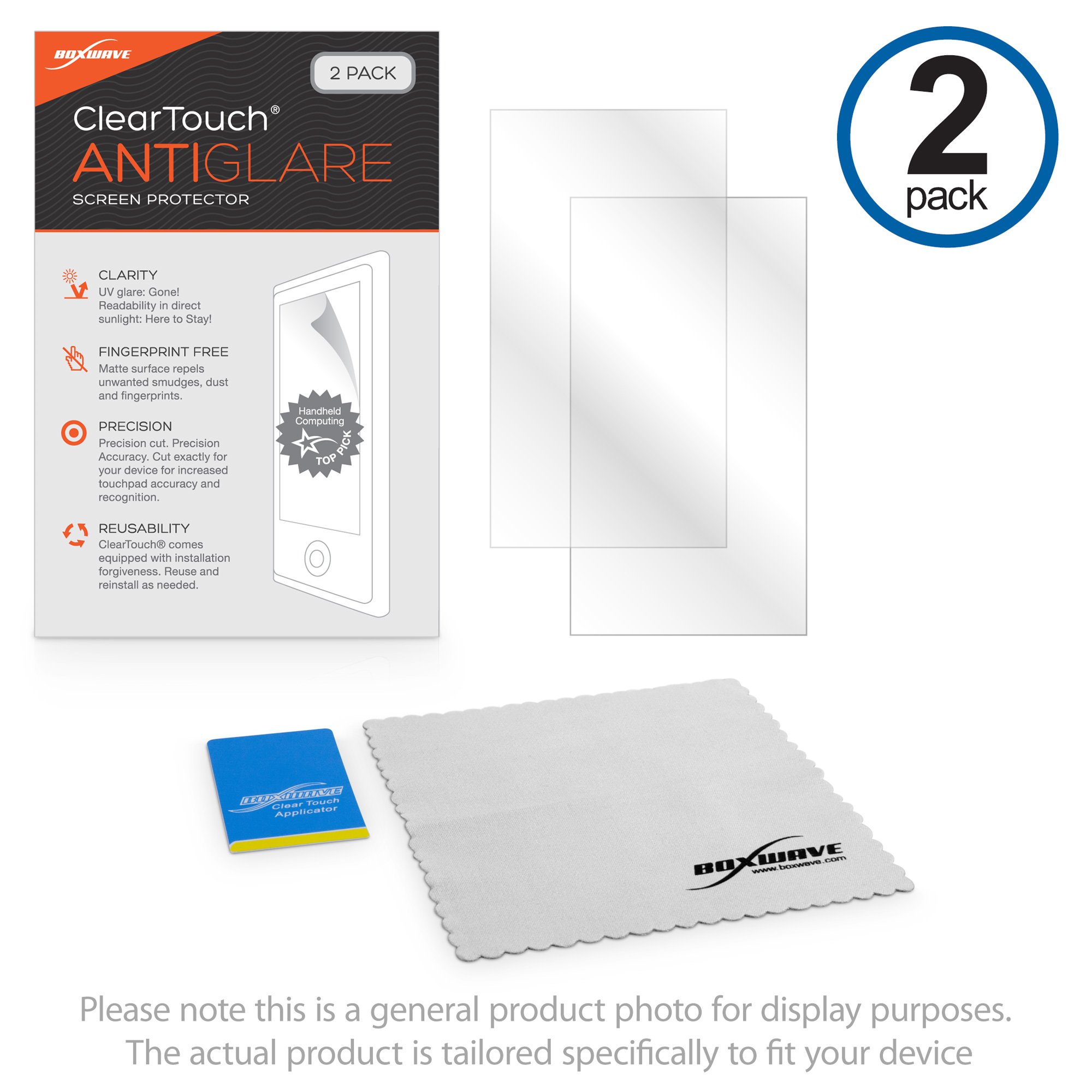 Garmin D2 Delta PX Screen Protector 2-Pack - Anti-Glare & Anti-Fingerprint for Outdoor Sports