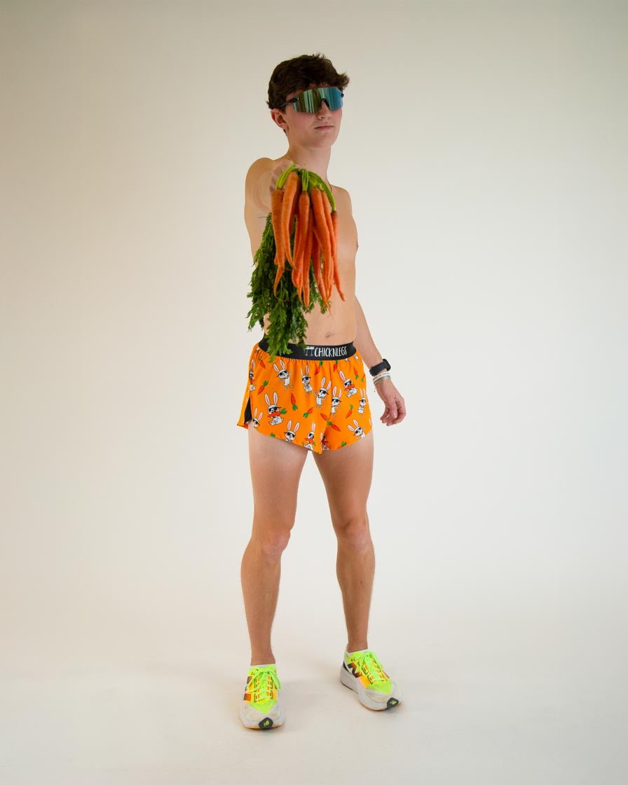 Men's Bad Bunny 2 Split Running Shorts - Lightweight Athletic Shorts for Gym, Workout & Casual Wear