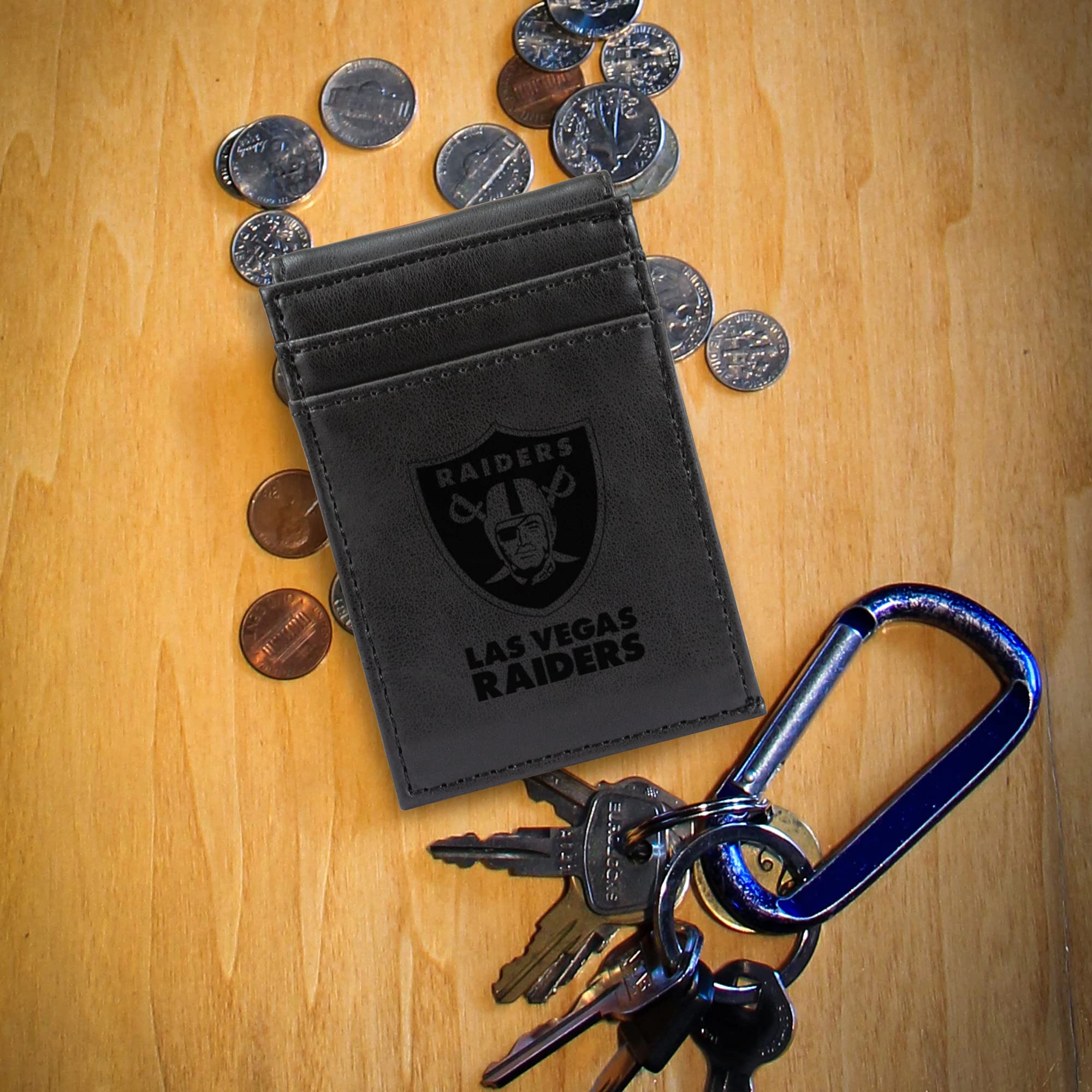 NBA Basketball Laser Engraved Front Pocket Wallet - Slim & Comfortable Bifold Wallet for Men | Perfect Gift for Basketball Fans | Game Day & Everyday Carry