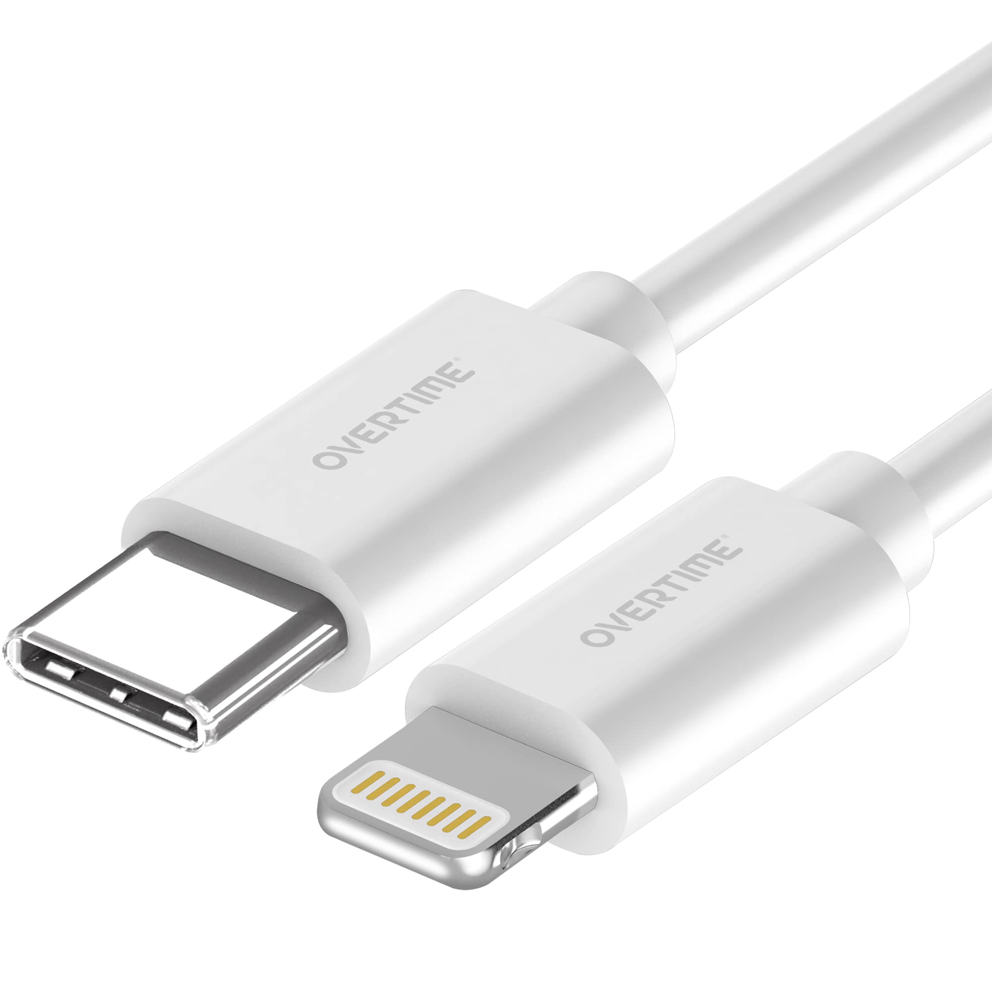MFI Certified iPhone Lightning Cable - 6ft Fast Charging USB-C to Lightning Cable for iPhone, iPad, iPod | Durable & Portable Apple Charger Cord | Perfect for Home, Office, Travel & Car Charging - White