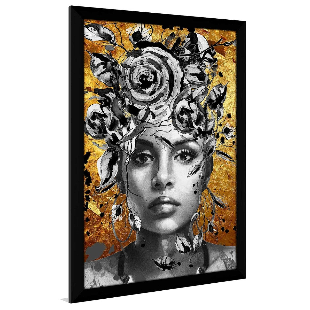 Jodi Print Afrique Model 8 Acrylic Wall Art - Modern African Home Decor for Living Room, Bedroom & Office