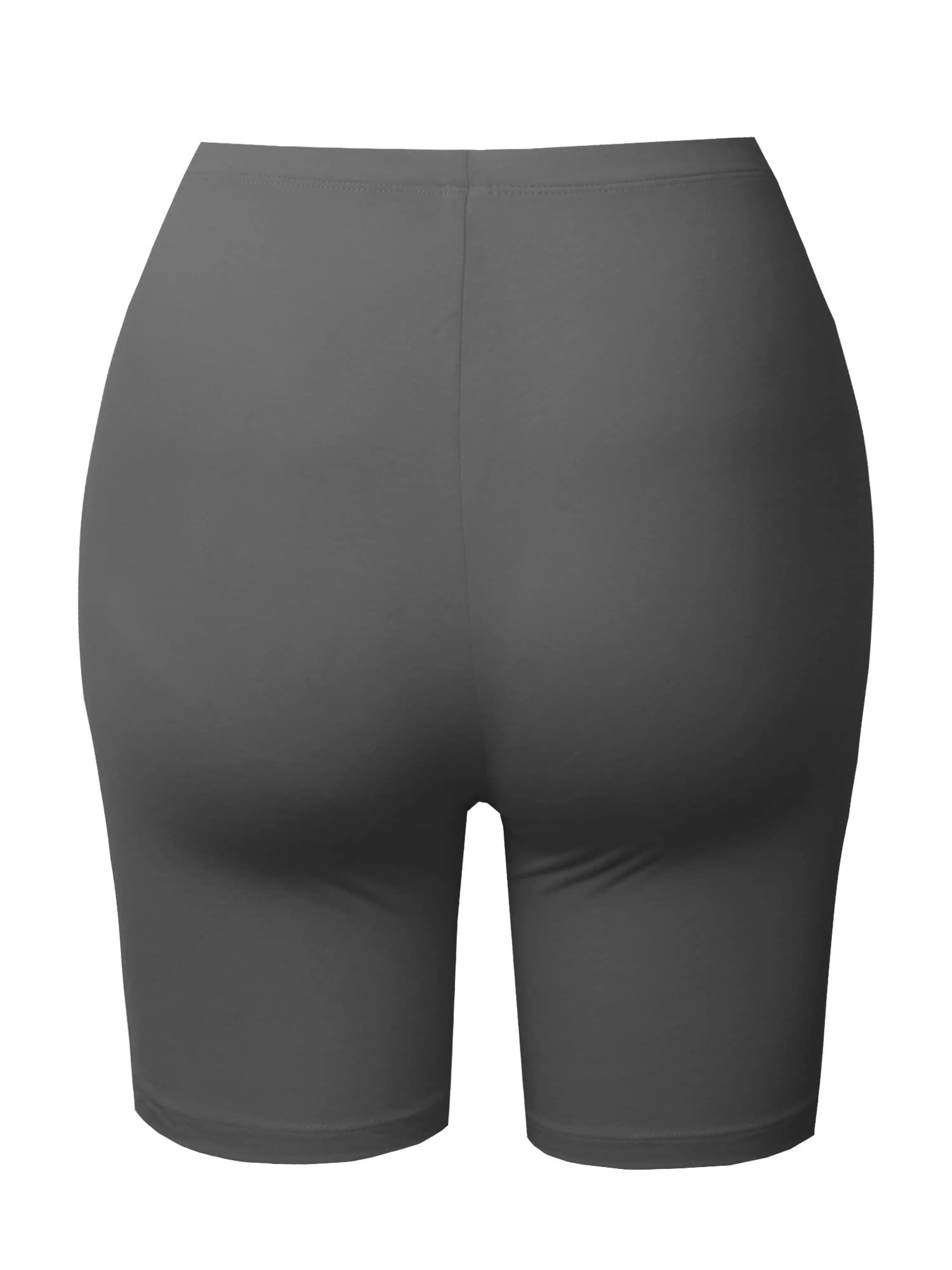 Emma Women's Essential Active Daily Cotton Mid Rise Biker Shorts - Comfortable Workout & Lounge Shorts for Yoga, Running, Cycling & Casual Wear