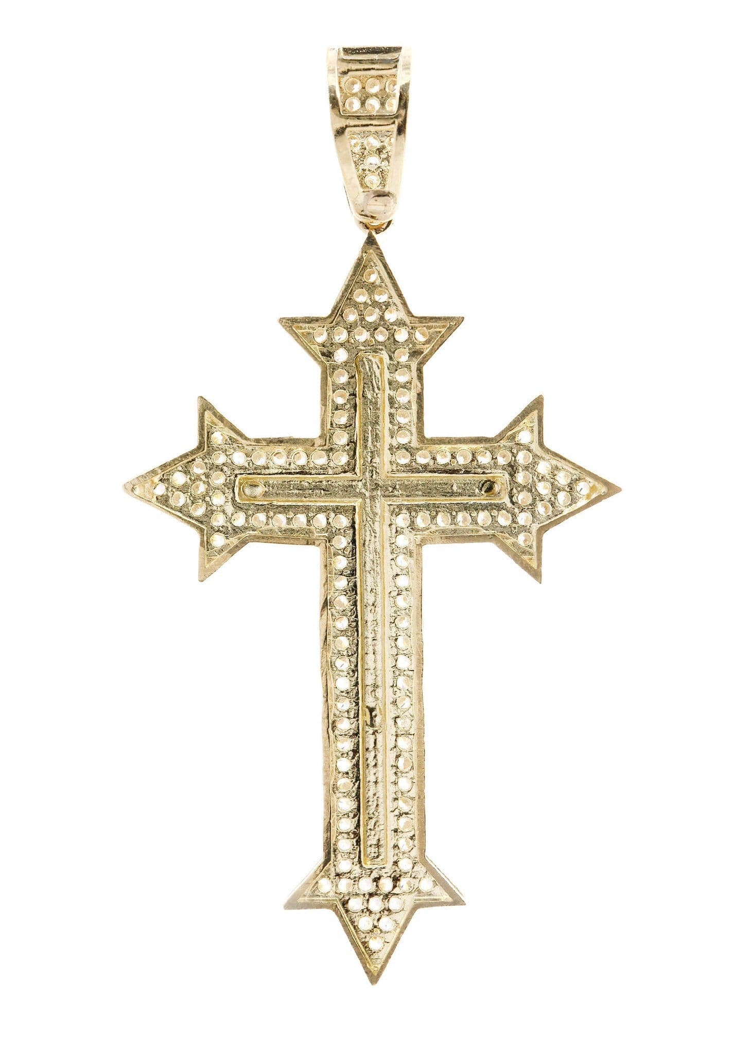 10K Gold Cross Pendant Necklace for Women & Men - 6.1 Grams Solid Gold Religious Jewelry - Perfect for Baptism, First Communion, Confirmation & Everyday Wear