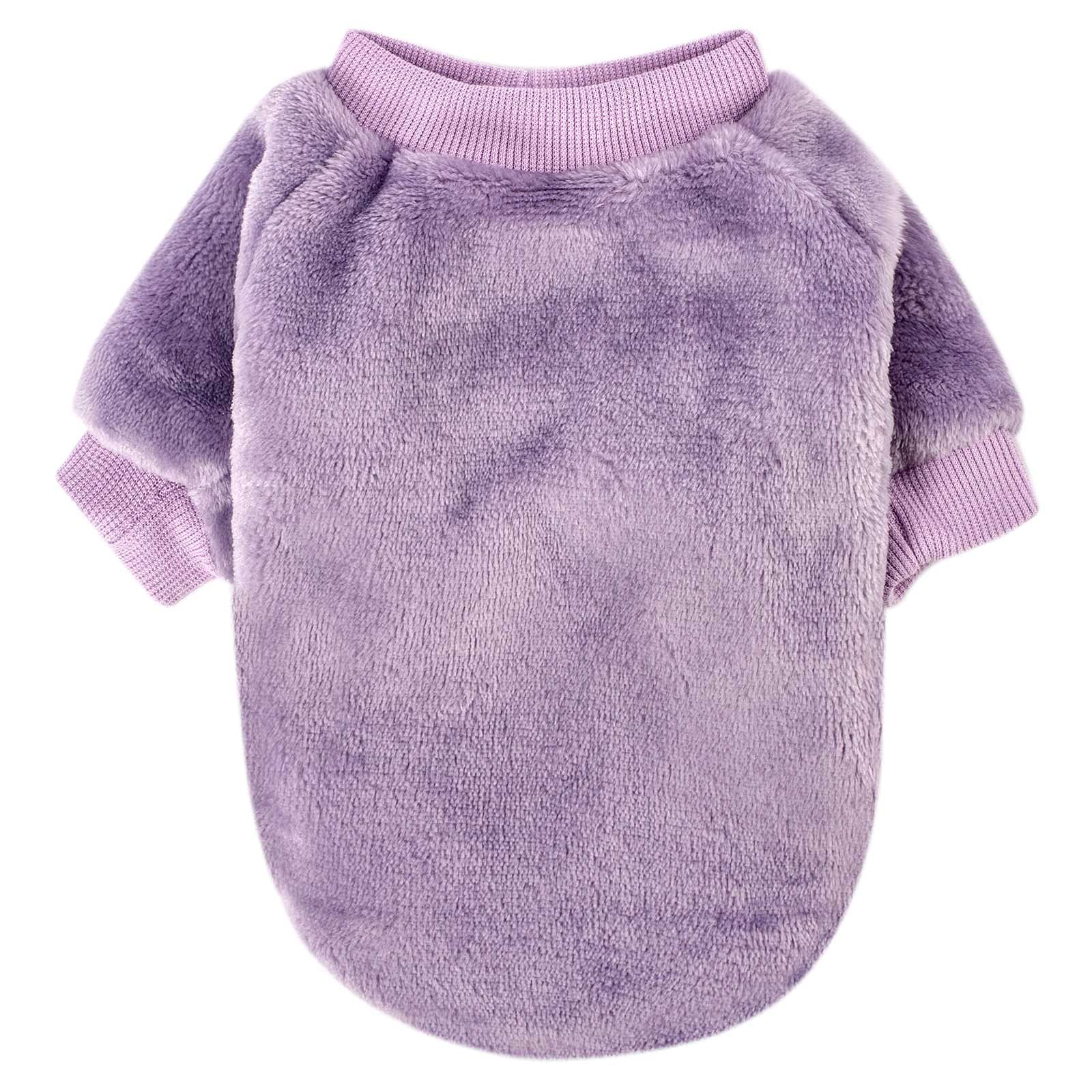 FabriCastle Small Dog Sweaters 3-Pack - Ultra Soft & Warm Pet Clothes for Small/Medium Dogs - XXS Cozy Winter Apparel in Pink, Purple & Light Pink - Perfect for Indoor/Outdoor Use, Daily Walks & Cold Weather Protection