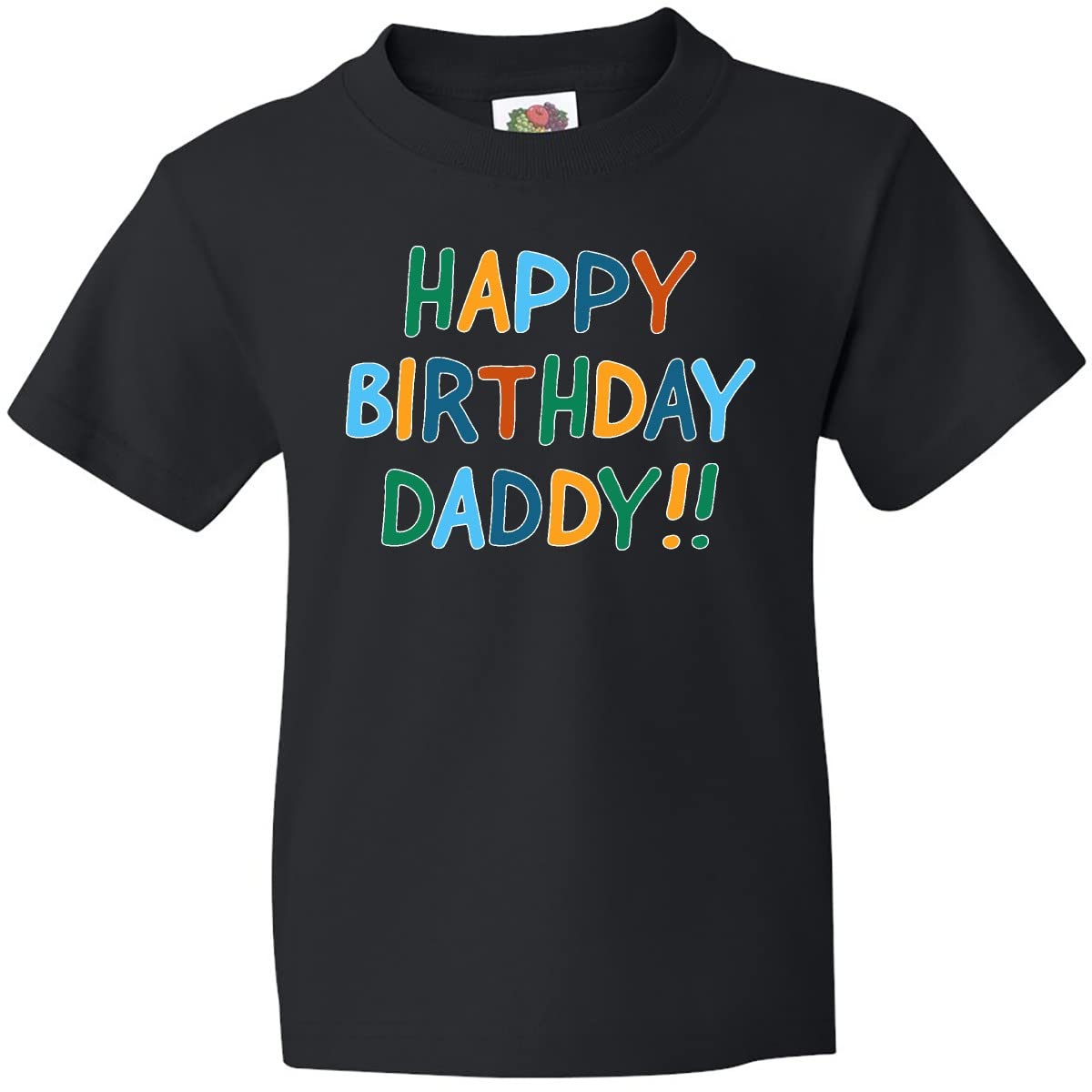 Inktastic Happy Birthday Daddy Youth T-Shirt - Fun Kids Birthday Gift for Dad - Perfect for Parties, Celebrations & Family Photos