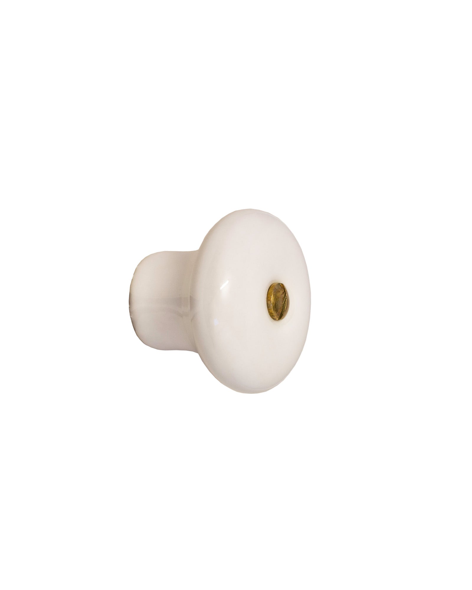 Knopp Porcelain Knob 36x28mm - Elegant Cabinet & Drawer Hardware for Home & Office Decor