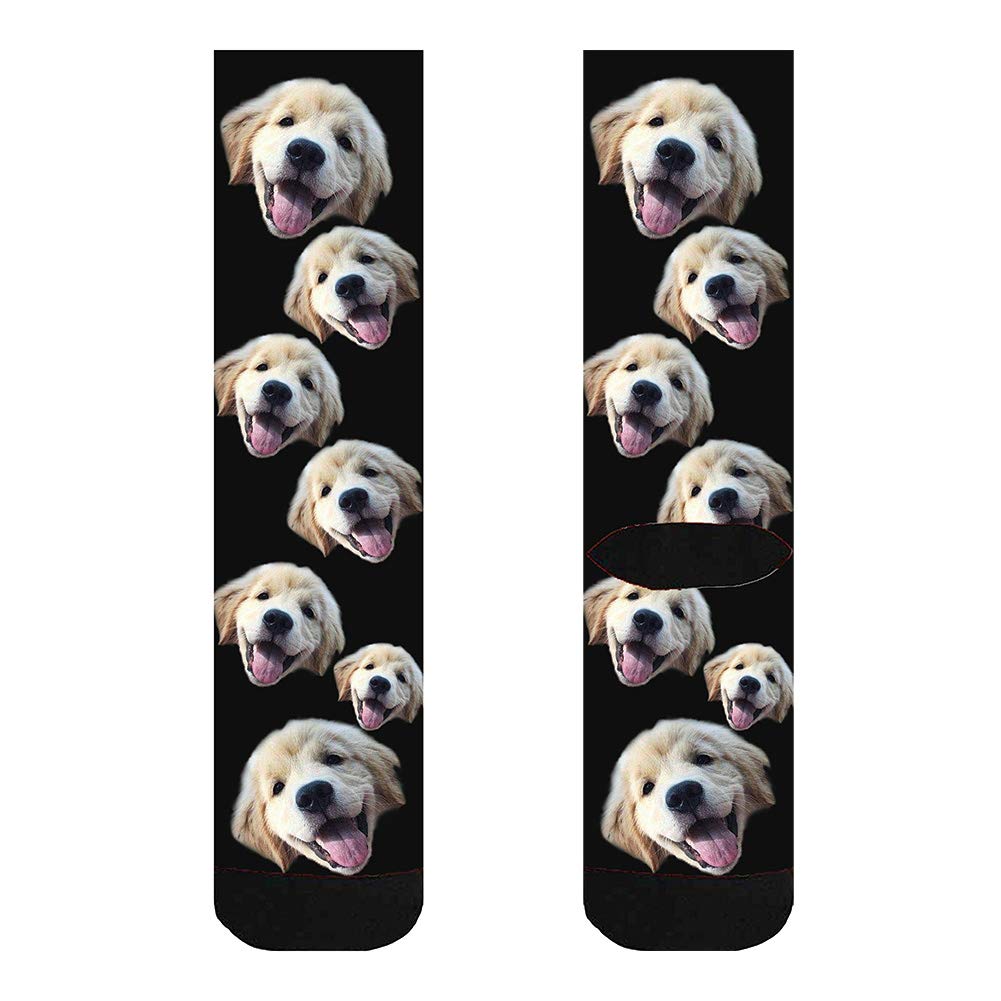 Custom Photo Socks with Your Face - Personalized Dog Socks for Men & Women - Great for Gifts, Couples & Pet Lovers