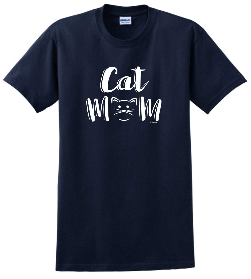 Cat Mom T-Shirt - Cute Cat Lovers Gift for Women | Perfect for Cat Owners, Pet Lovers & Casual Wear
