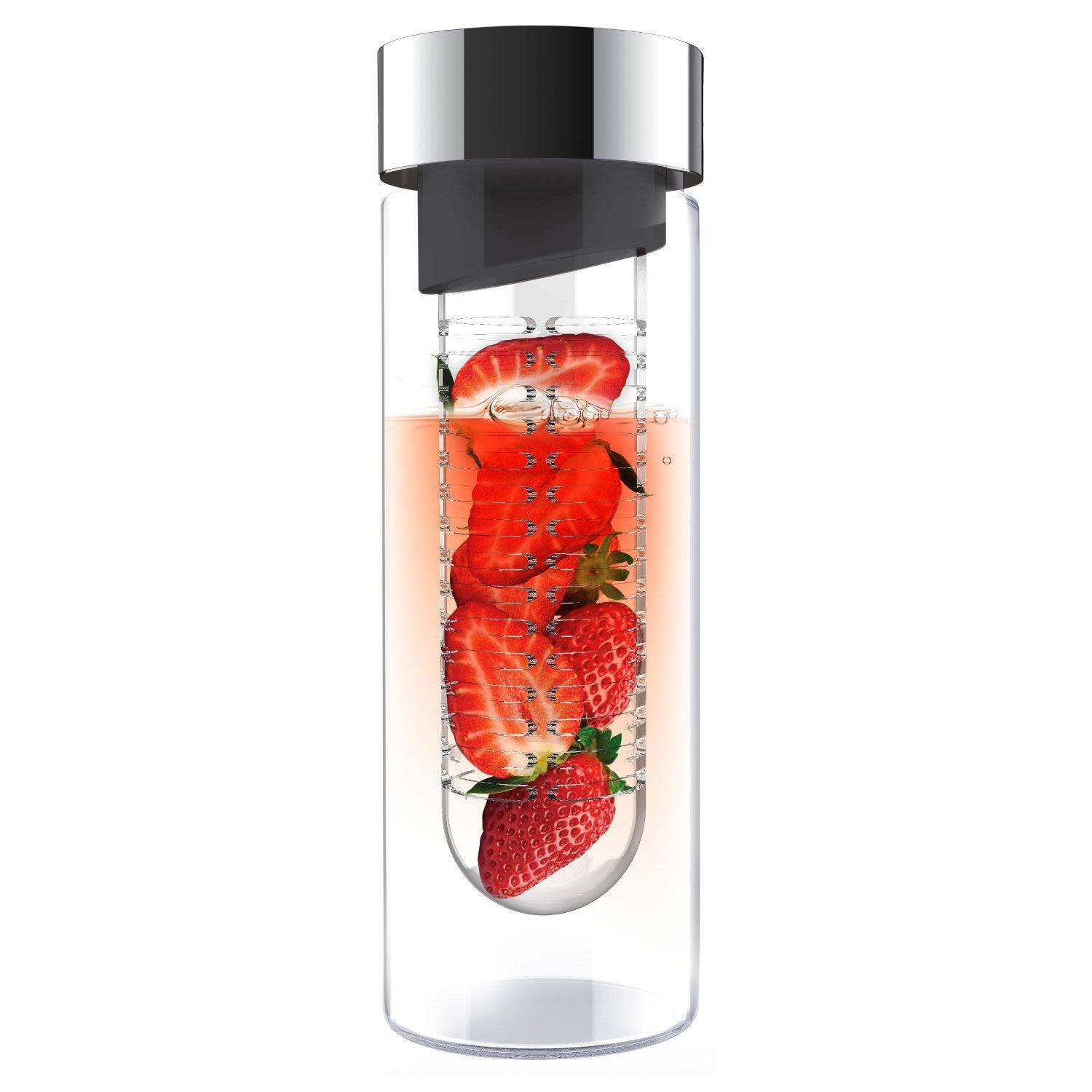 Asobu Flavour It - Insulated Stainless Steel Water Bottle with Flavor Infuser - Perfect for Gym, Hiking & Office Hydration