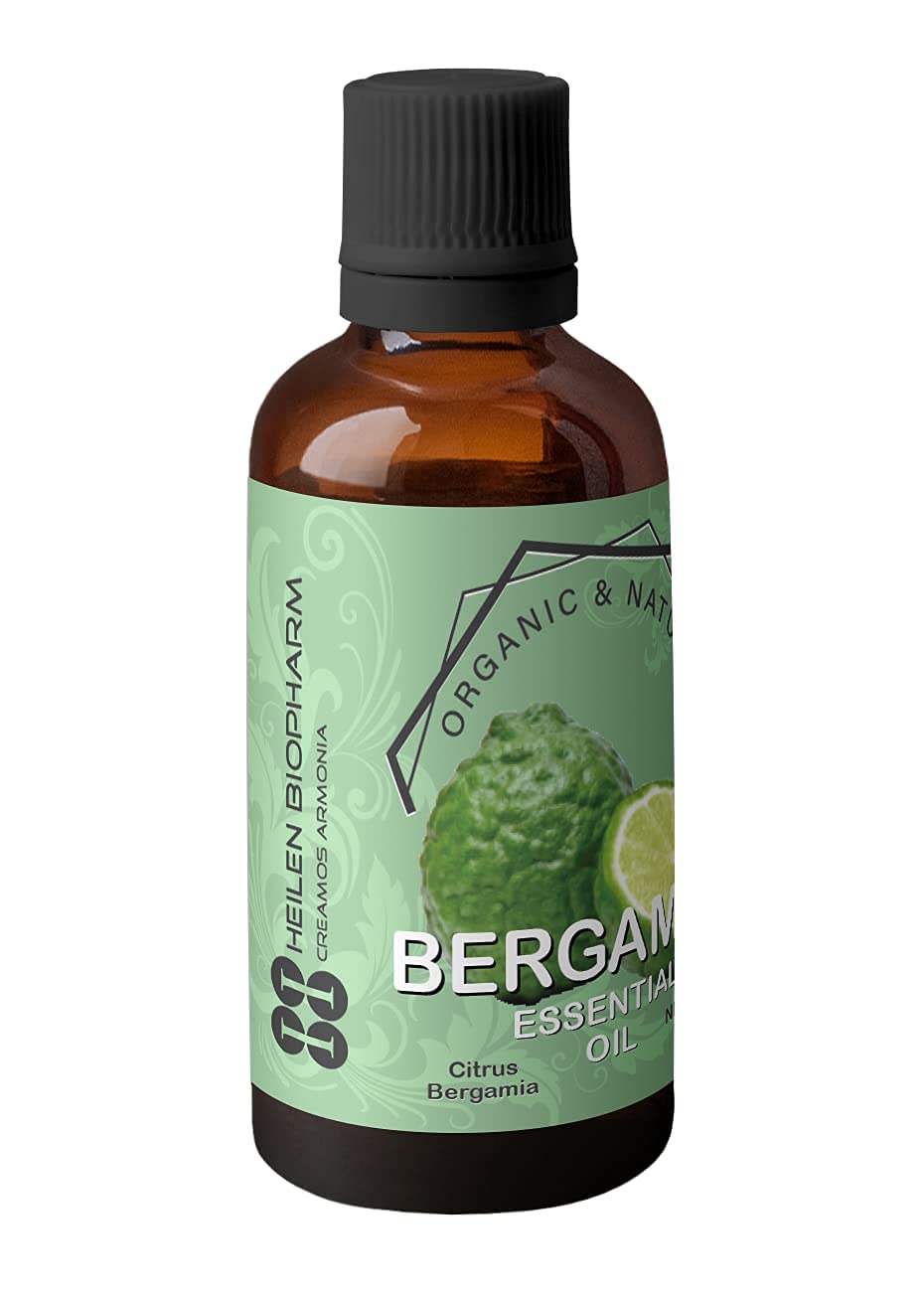 Pure Bergamot Essential Oil for Skin Care - 50ml Natural Aromatherapy Oil for Glowing Complexion & Stress Relief | Perfect for Massage, Diffuser & DIY Skincare