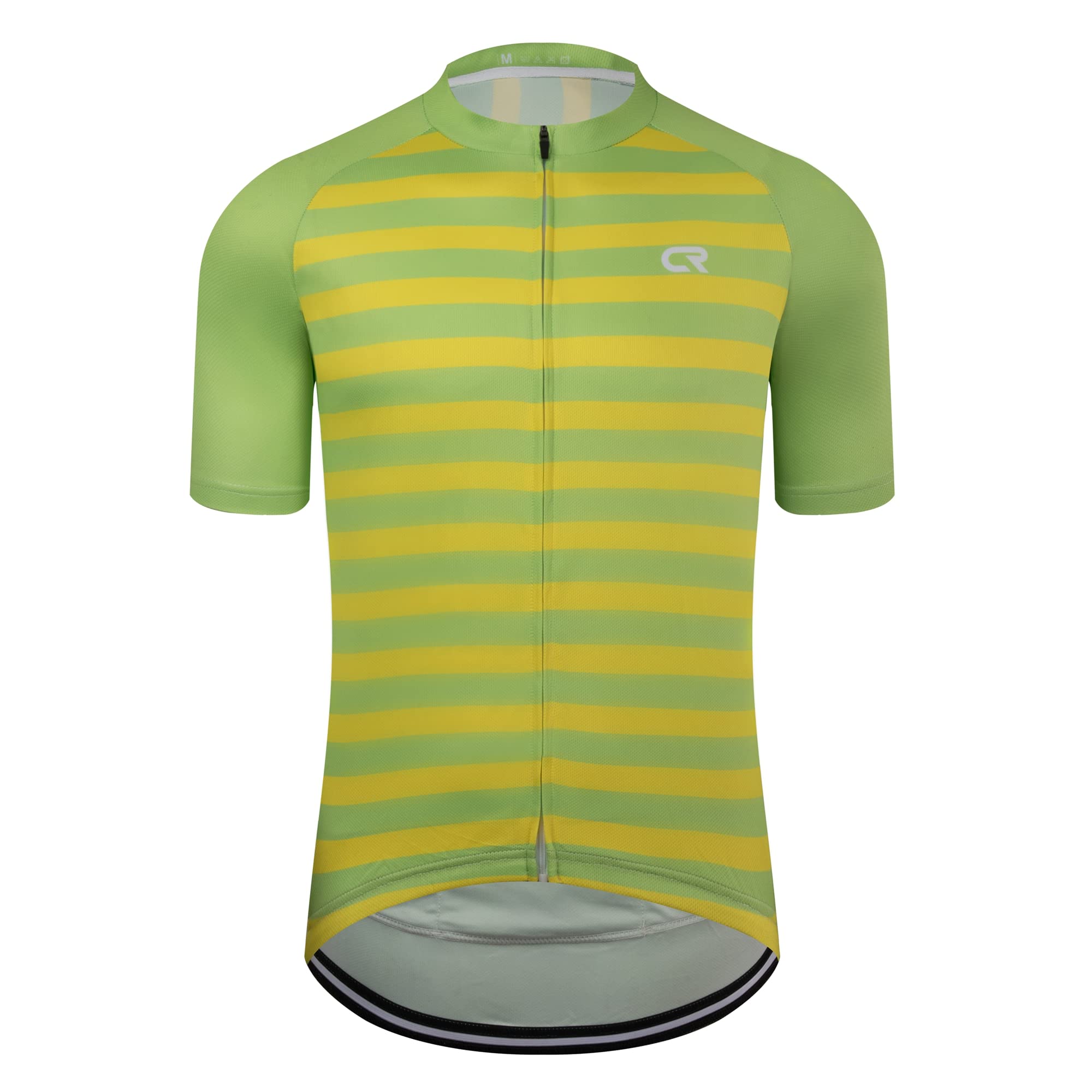 CR Men's Cycling Jersey Short Sleeve - Breathable Quick Dry Road Bike Shirt with 3+1 Zipper Pockets | Ideal for Mountain Biking, Road Cycling & Outdoor Sports